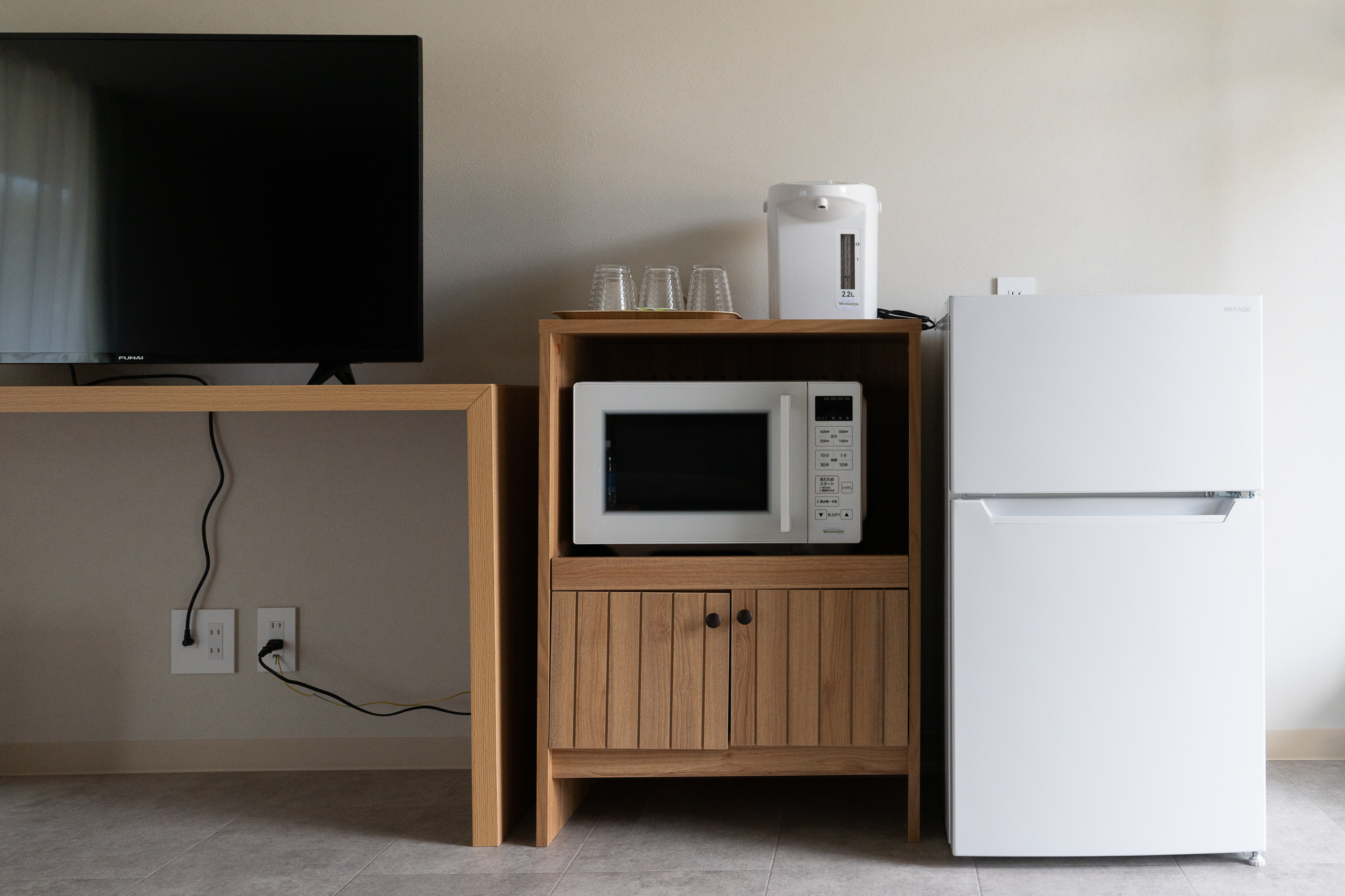 客室備品（冷蔵庫・電子レンジ）