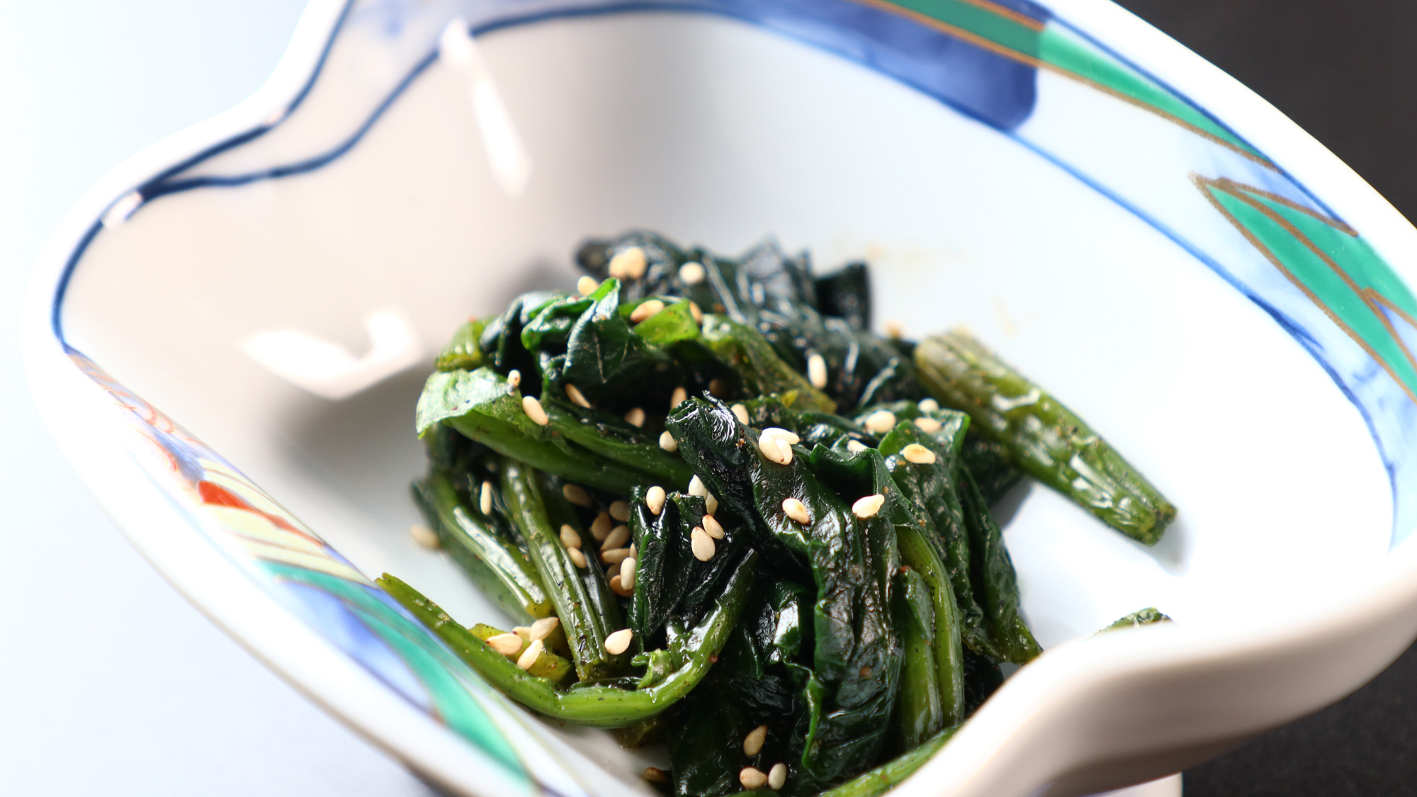 朝食_ほうれん草おひたし _朝食にぴったりな優しい味付け