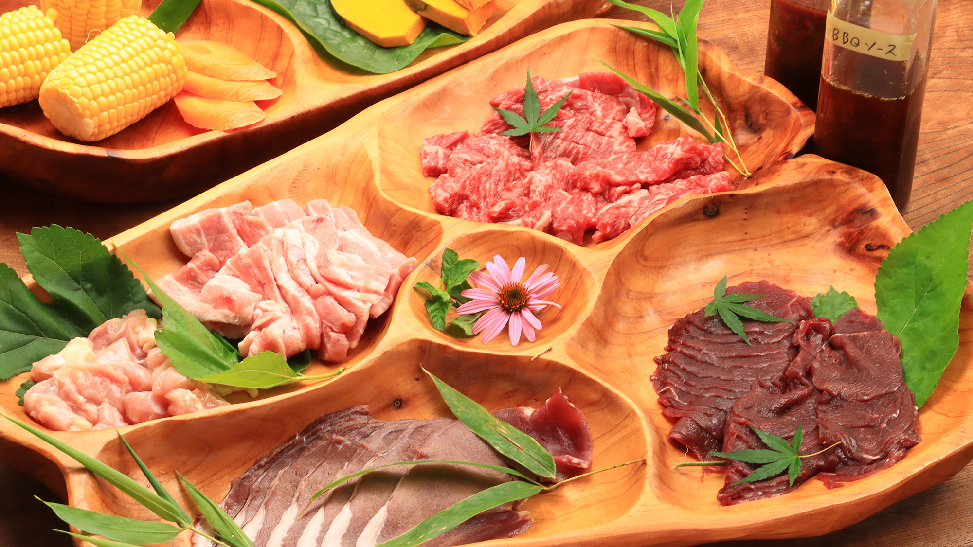 【お食事】 ジビエBBQ の一例 