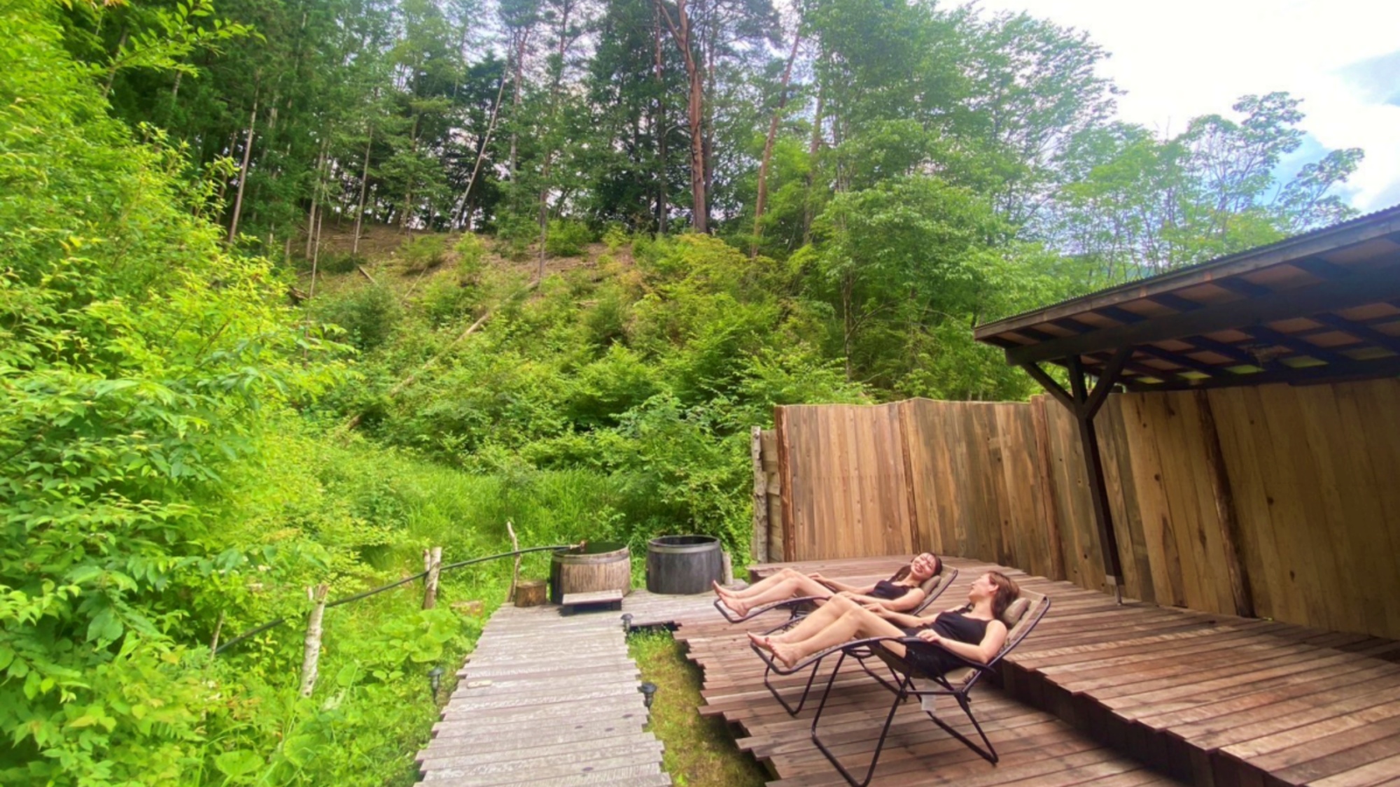 ☆【施設】キャンプエリア。森のサウナ。