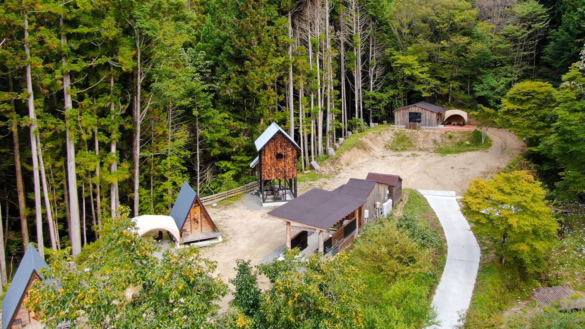 ☆【施設】タイニーハウスエリア。