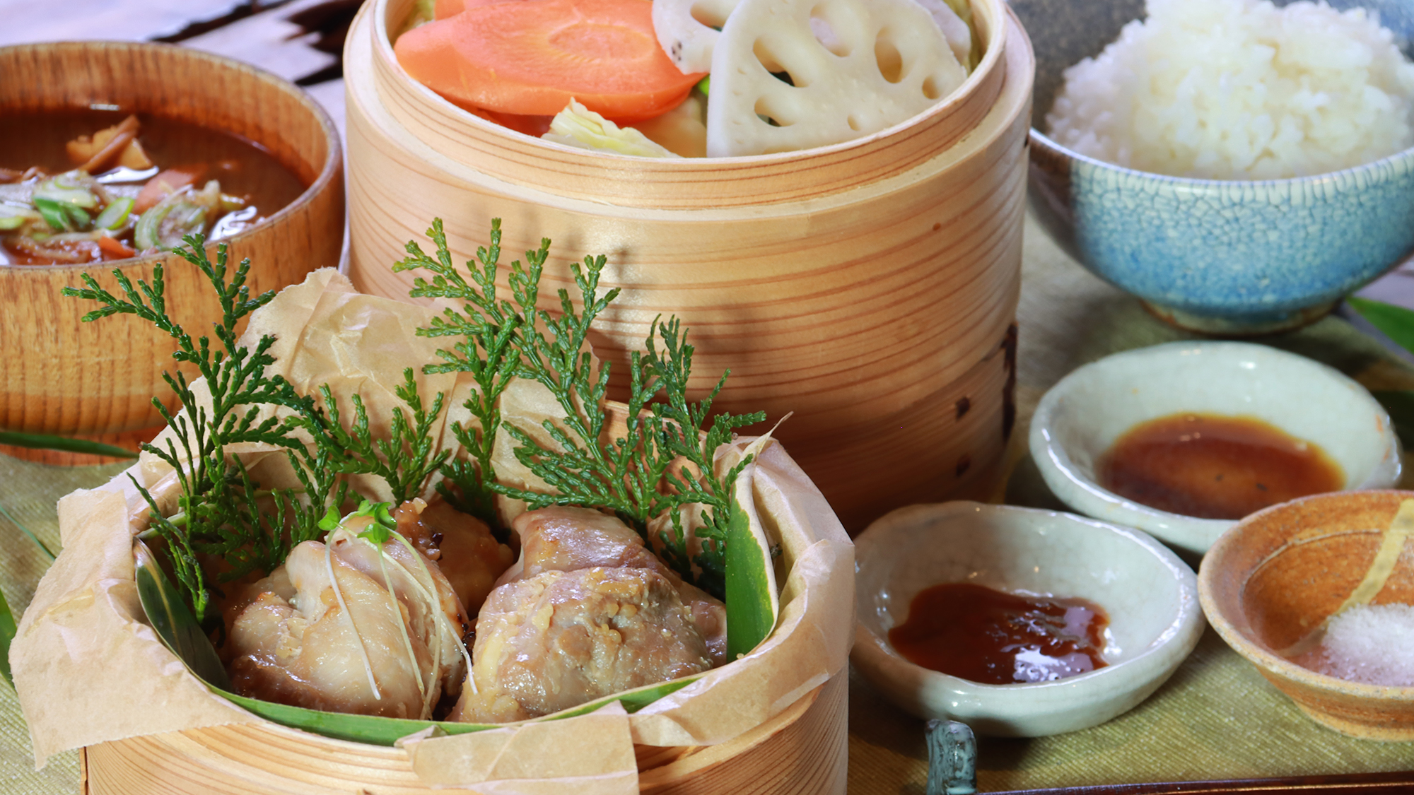 【お料理】 夕食  農家定食の一例 