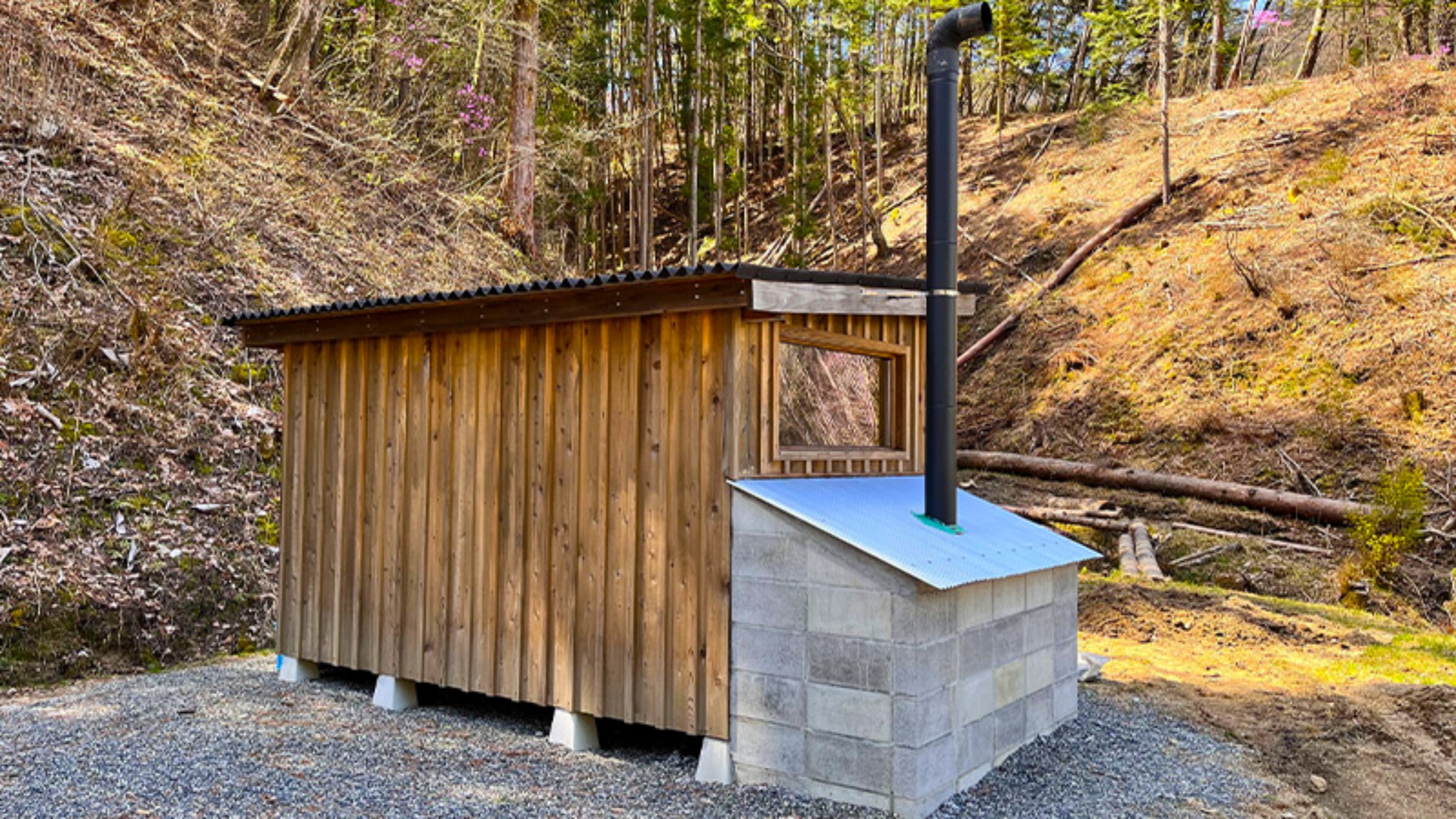 ☆【施設】キャンプエリア　森のサウナ