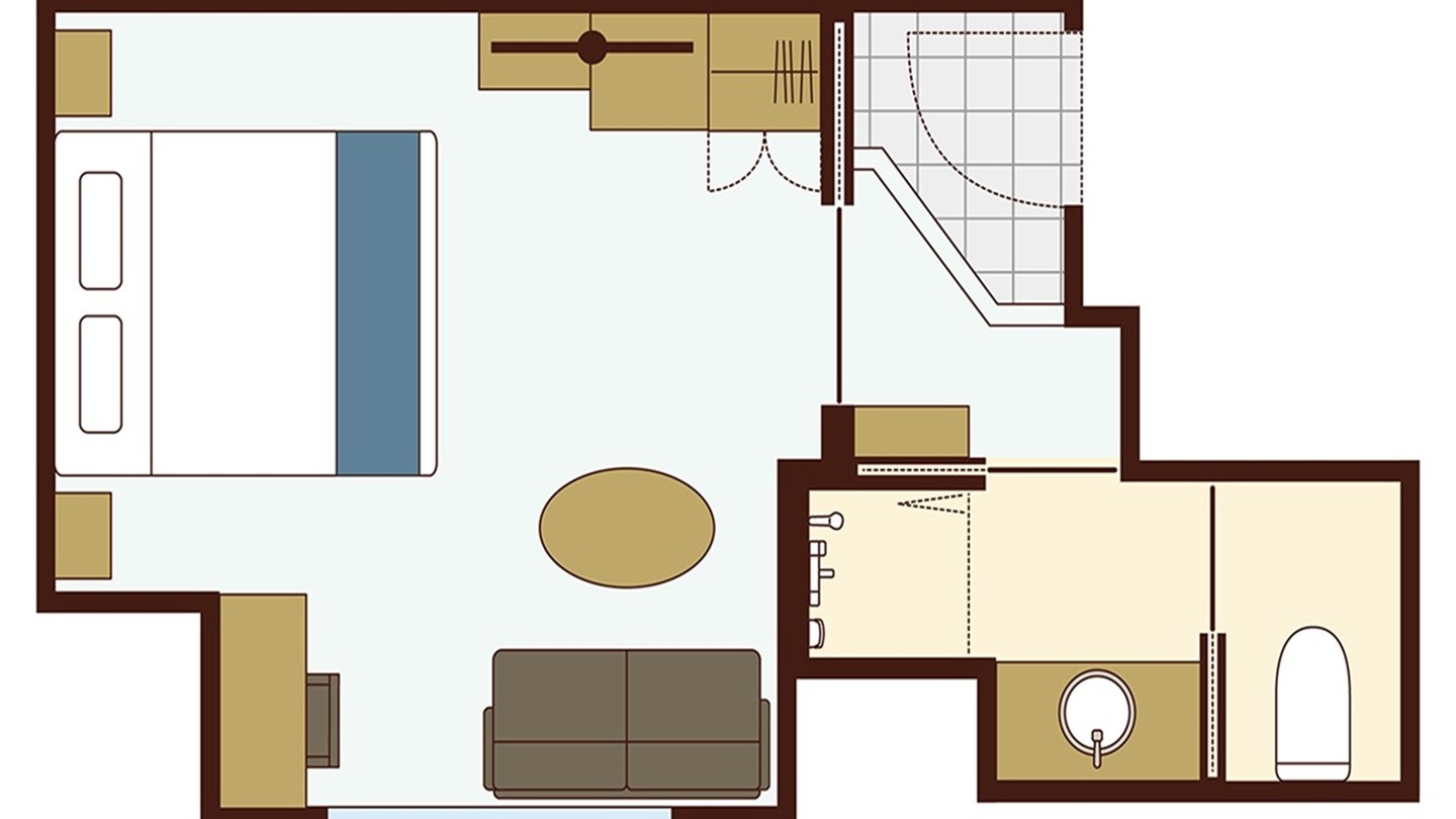 ダブル（ユニットシャワー）《イースト》※間取り