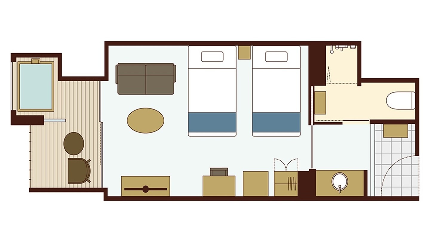 ツイン（バス）《イースト》※間取り