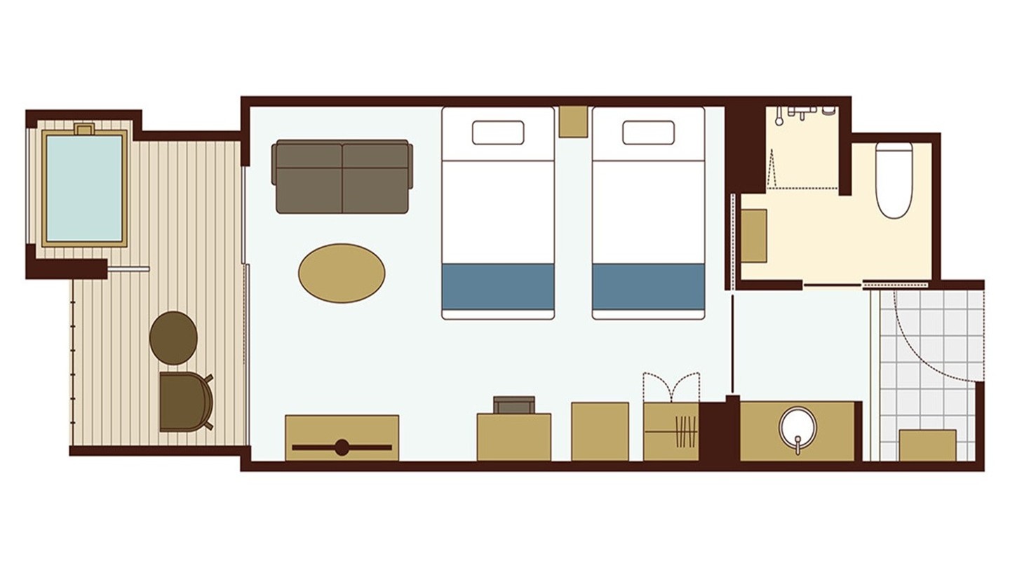 【温泉付】ラビスタツイン《イースト》※間取り