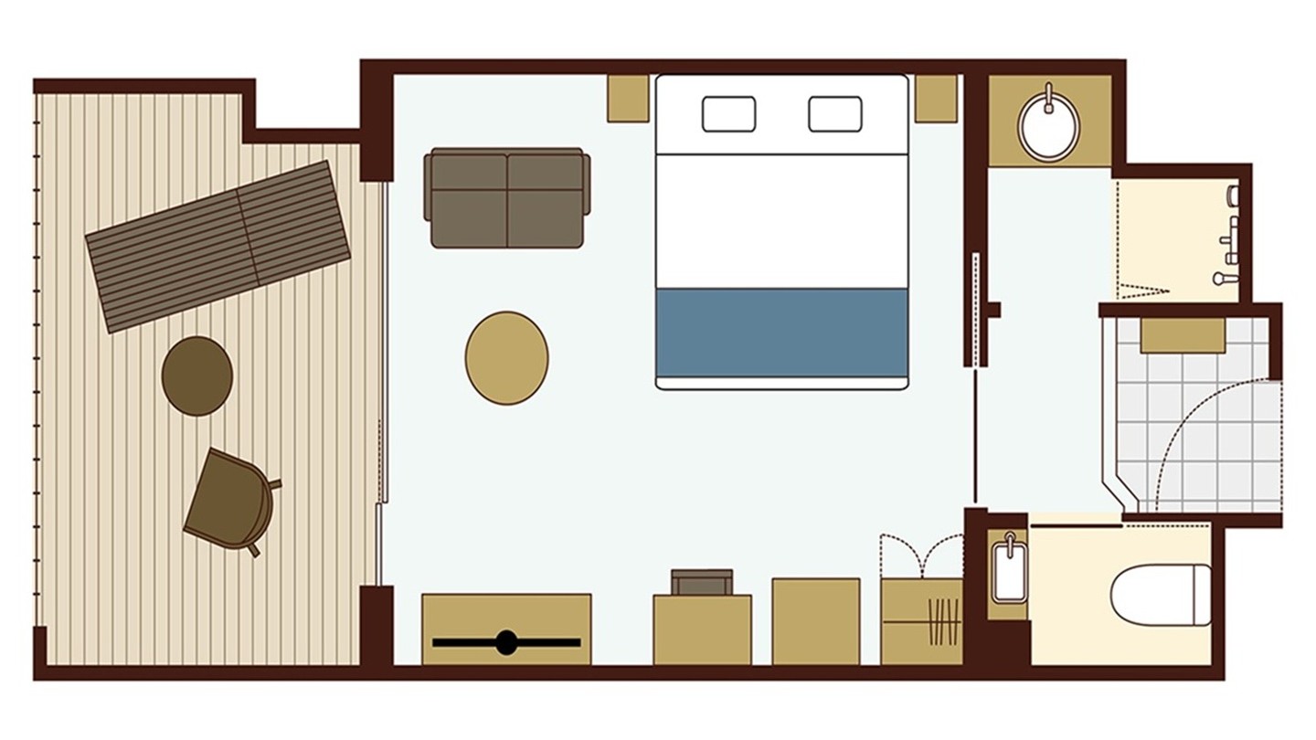 ダブル（ユニットシャワー）《セントラル》※間取り