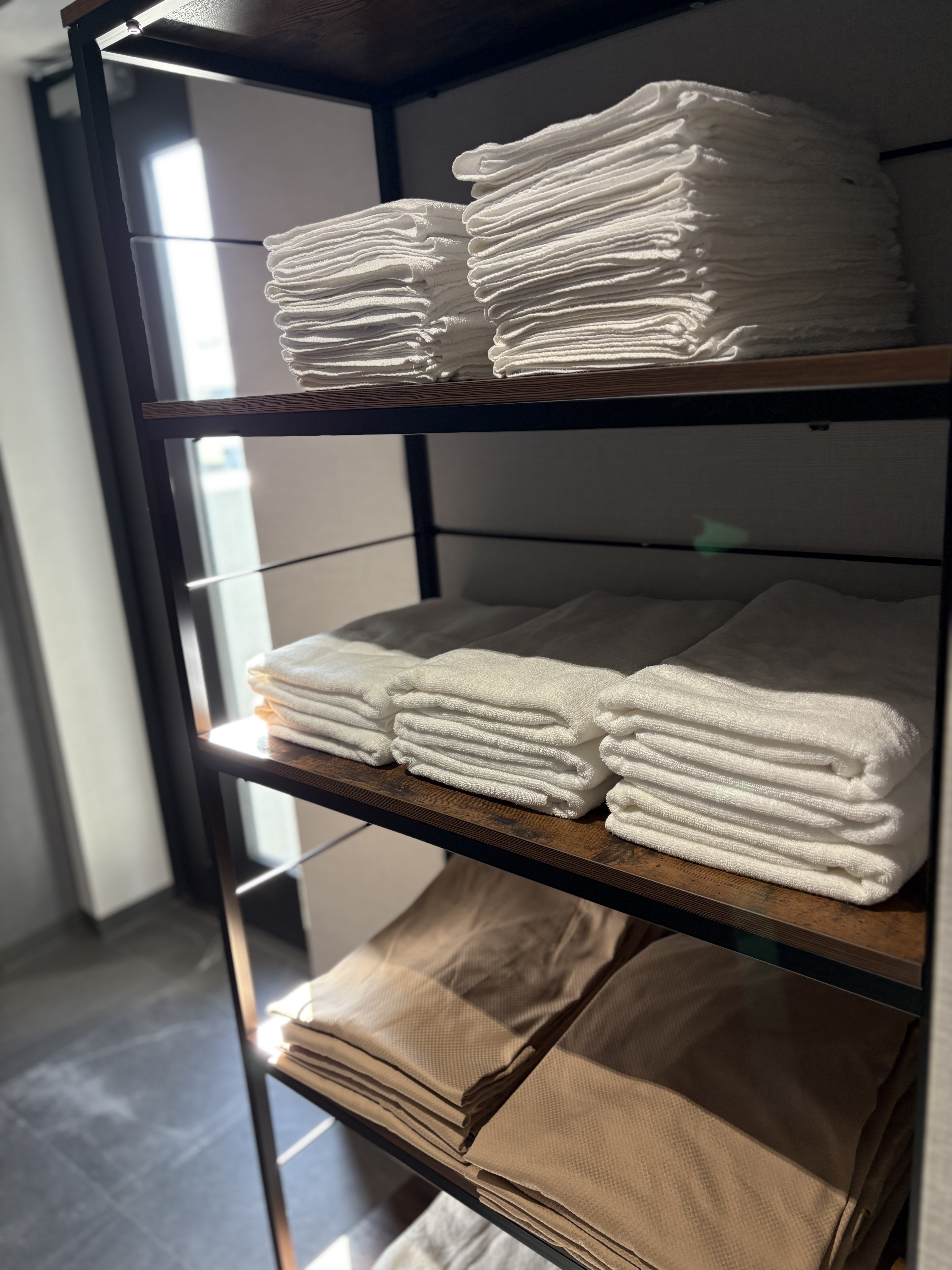 タオルとパジャマ　