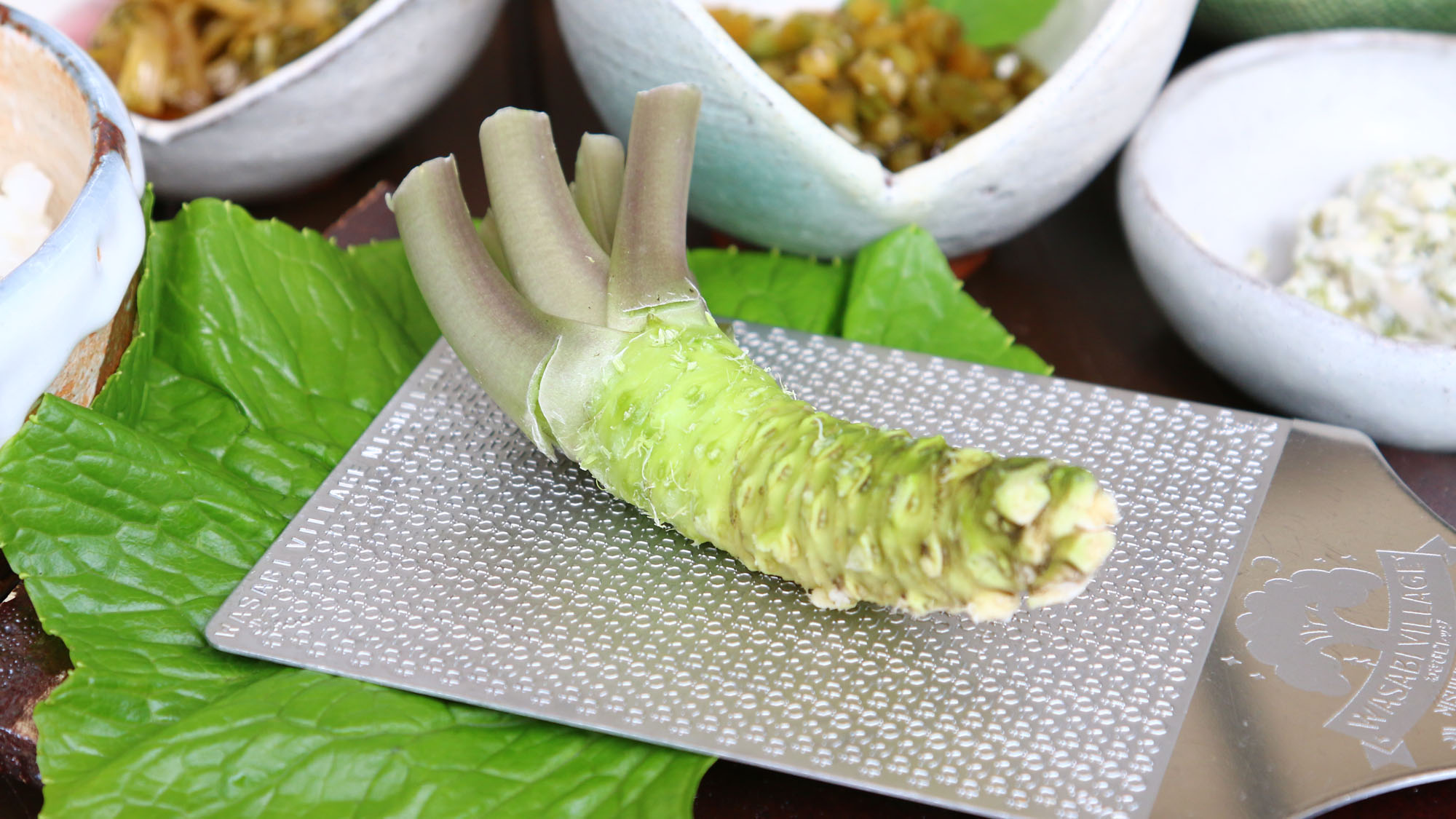 【朝食】無農薬わさびをご堪能あれ*