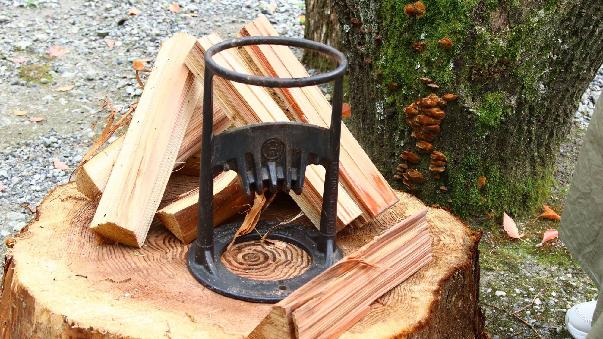 【体験】薪割り②*