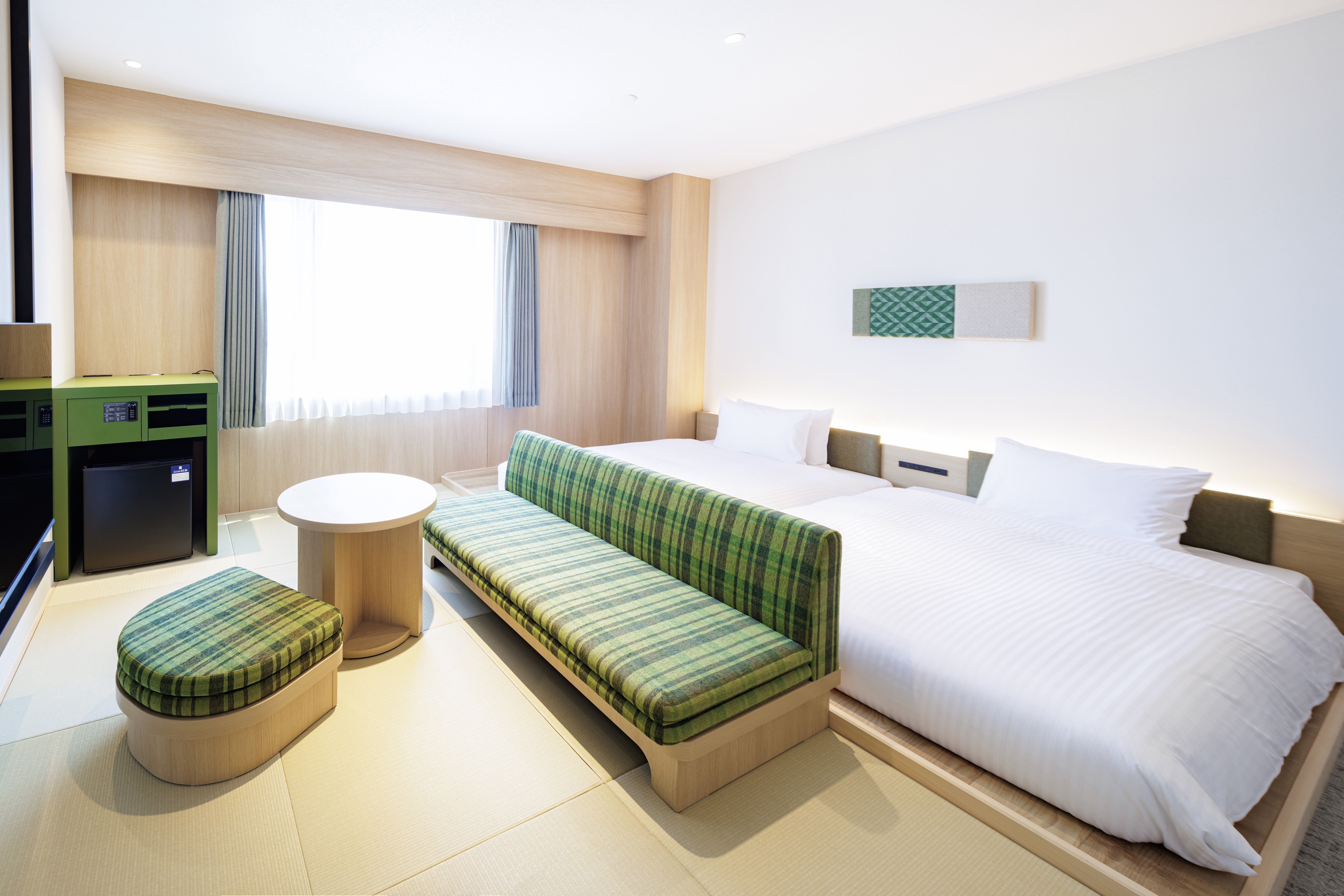 29㎡　120㎝幅ベット2台