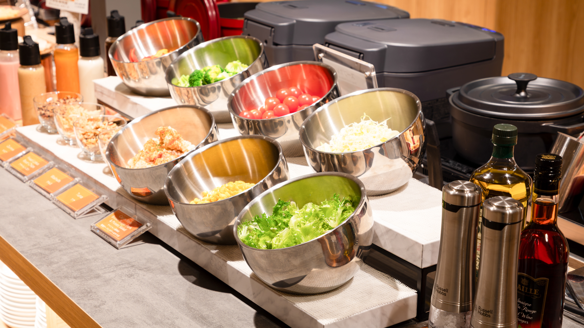 種類豊富で彩り豊かな野菜で旅行中の偏りがちな栄養もしっかり補給