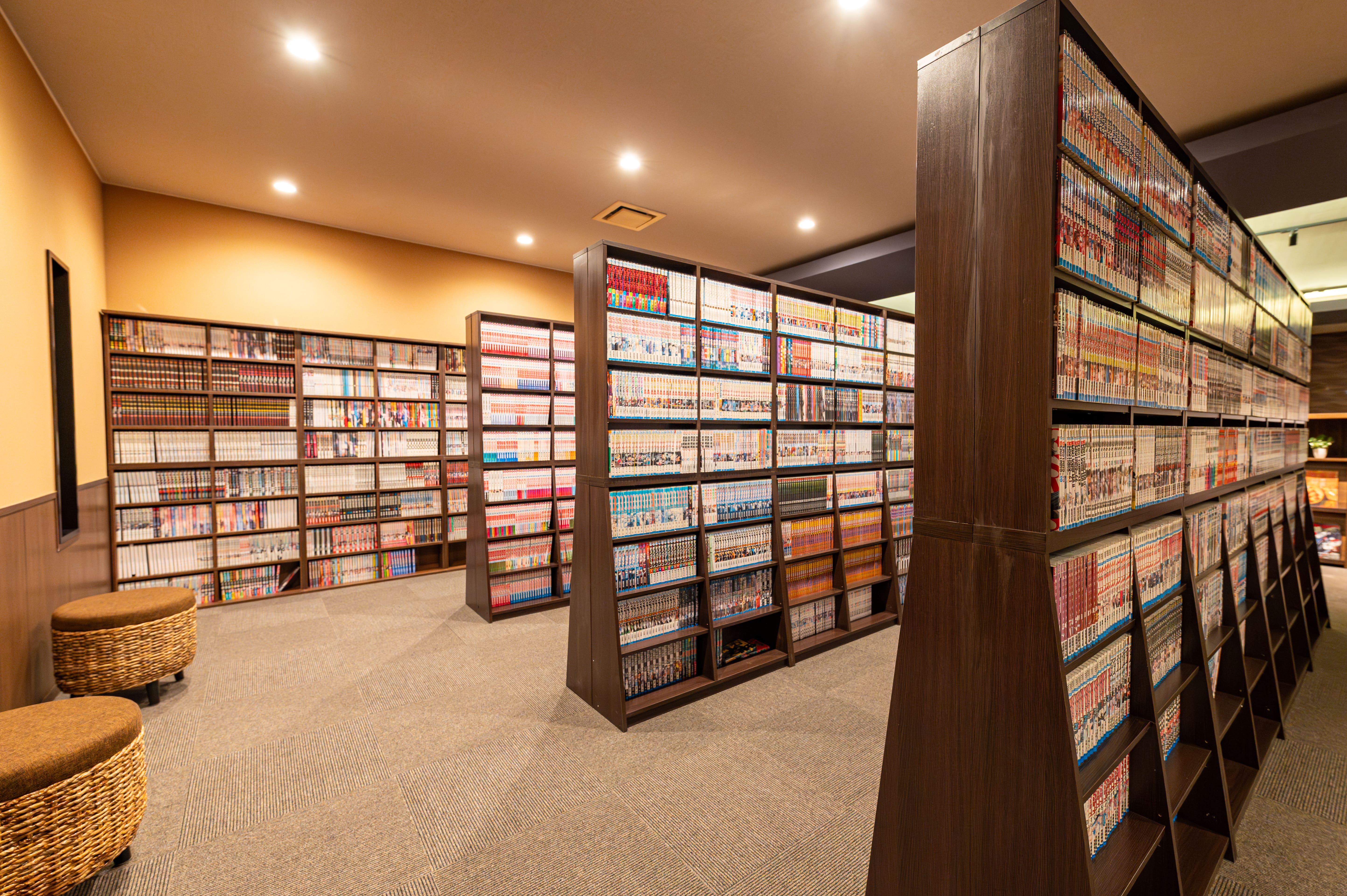 【Welcome＆湯上りラウンジ】コミックは15,000冊以上！懐かしい思い出を-新しい扉を-