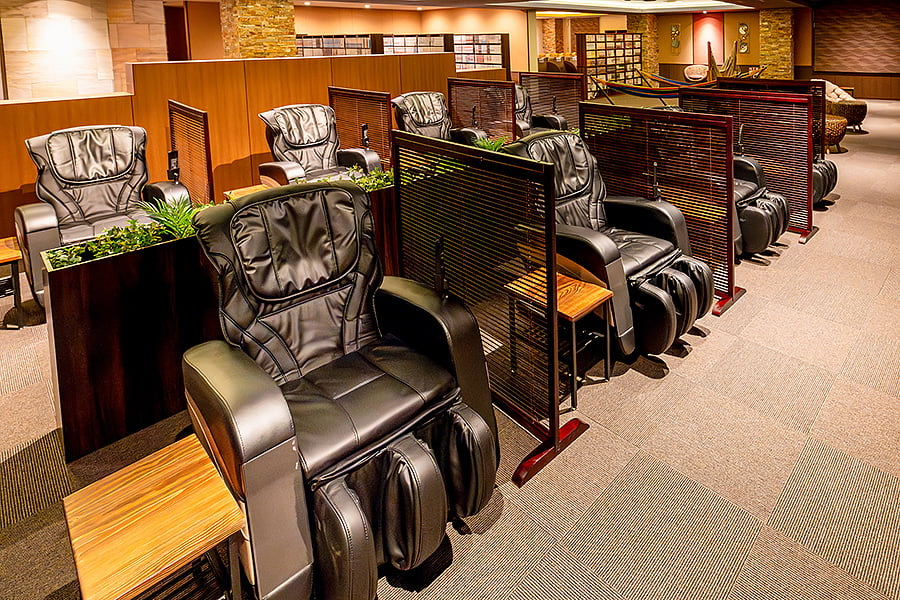 疲れた体に！マッサージチェアも使い放題が嬉しい☆