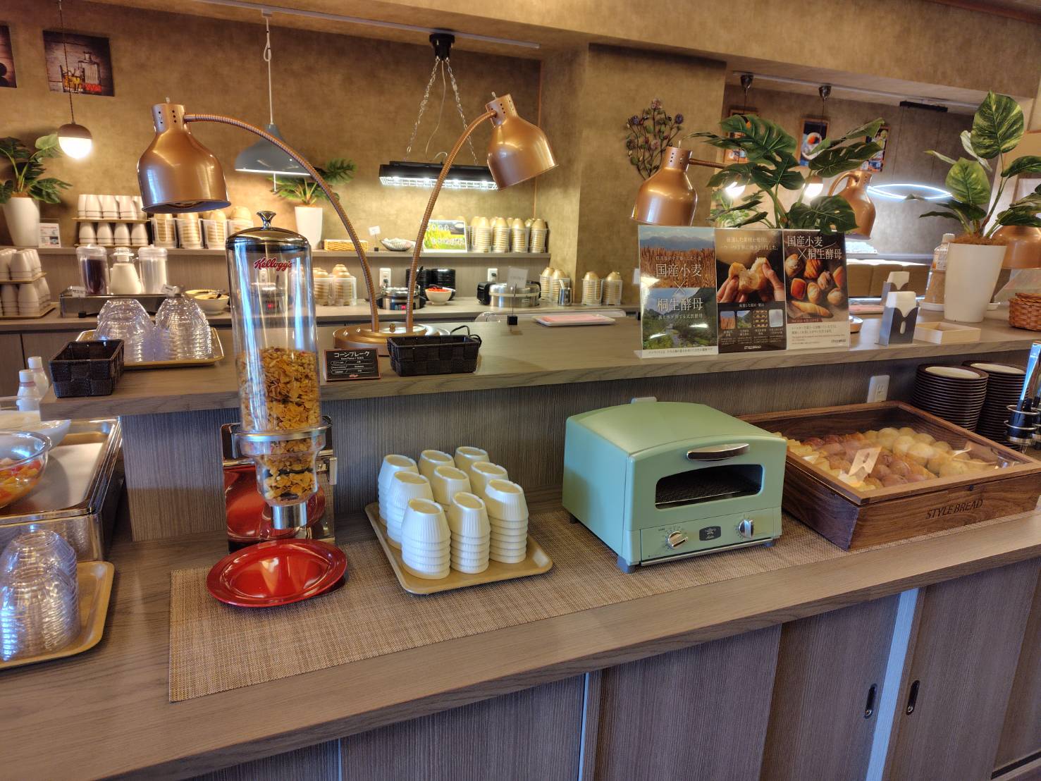 【朝食バイキング】ご飯・パン・シリアル!(^^)!