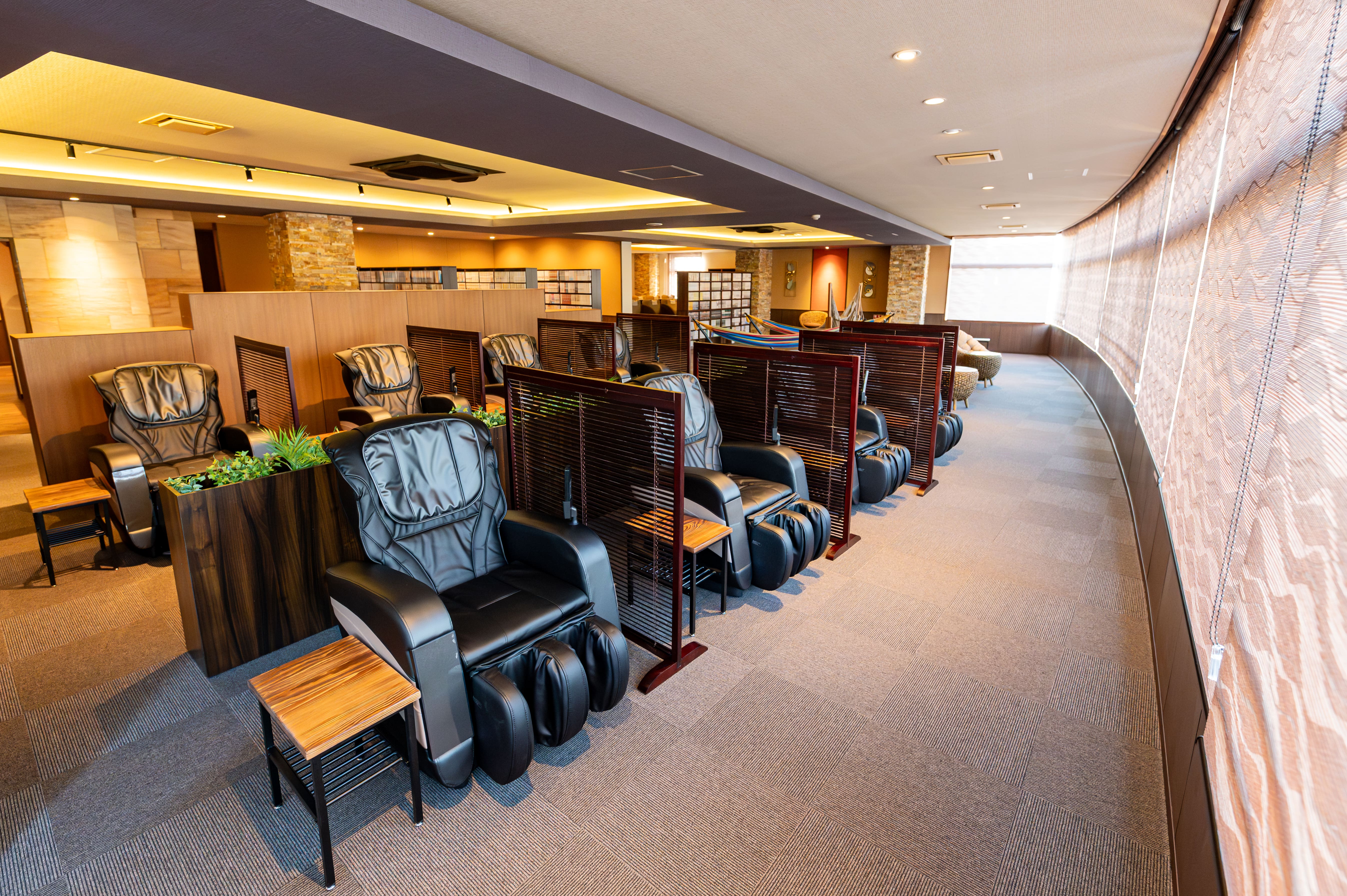 【Welcome＆湯上りラウンジ】マッサージチェアで日ごろの疲れを揉み解し♪