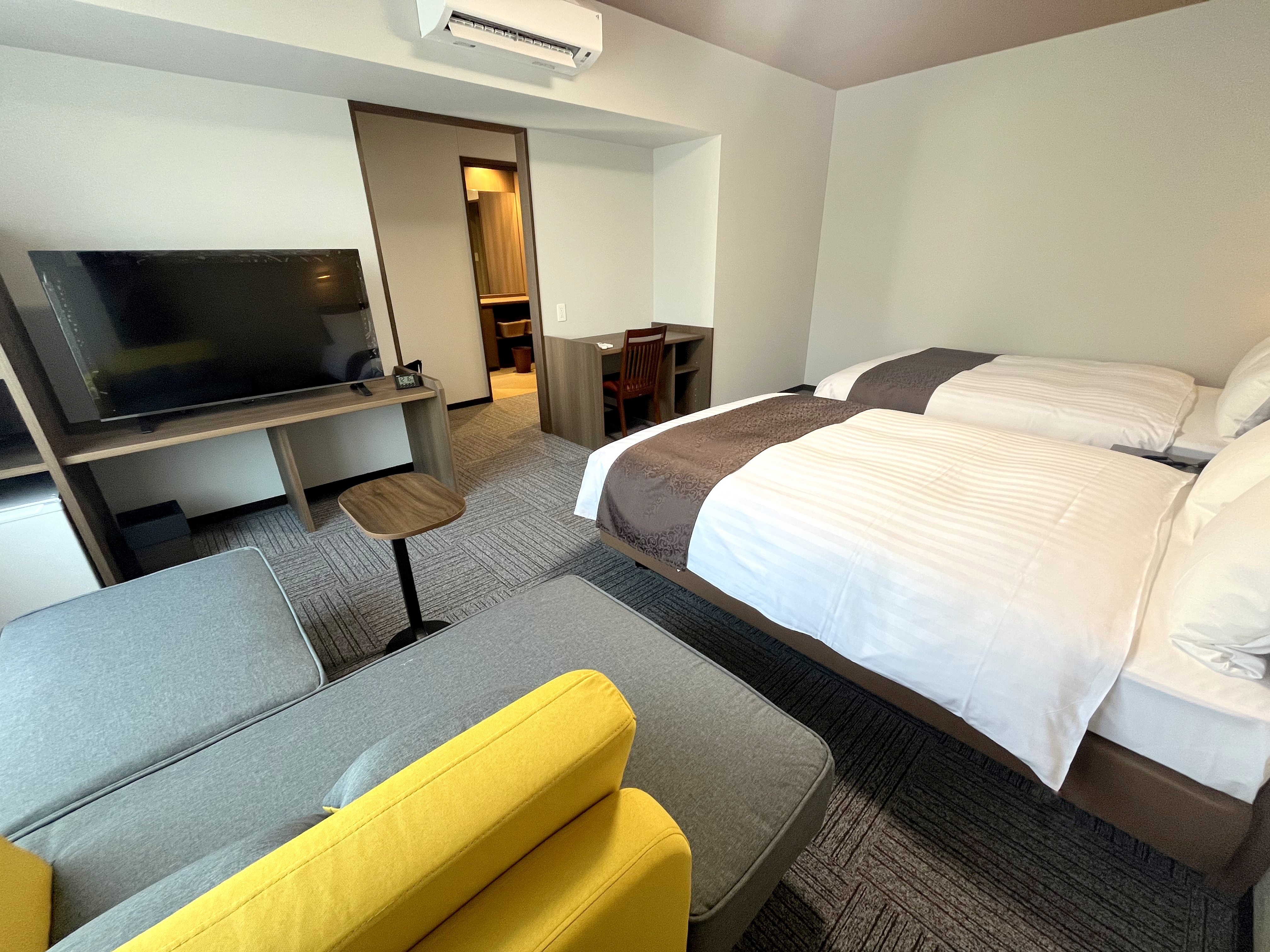 デラックスツイン☆天然温泉かけ流し半露天風呂付♪