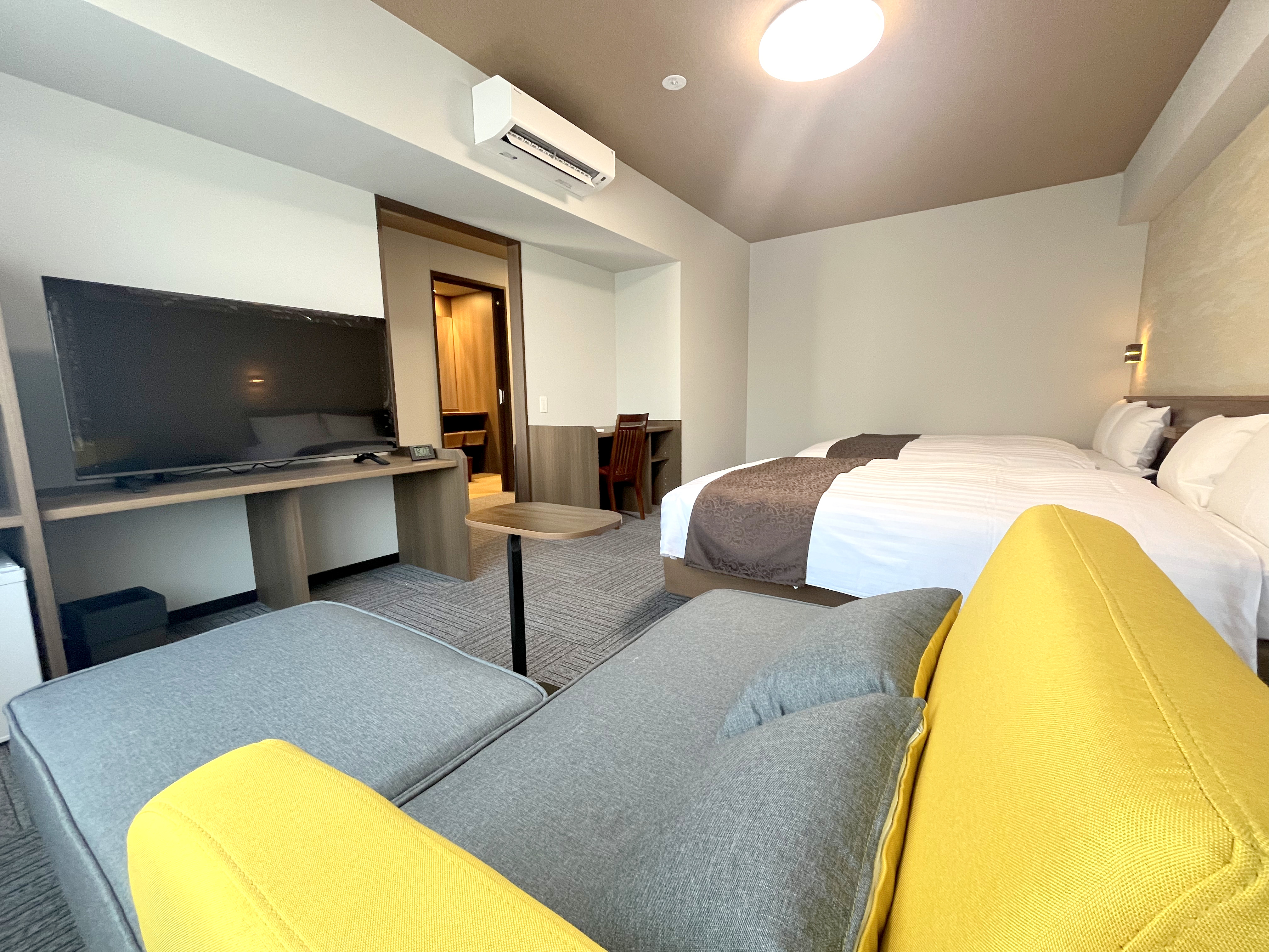 デラックスツイン☆天然温泉かけ流し半露天風呂付♪