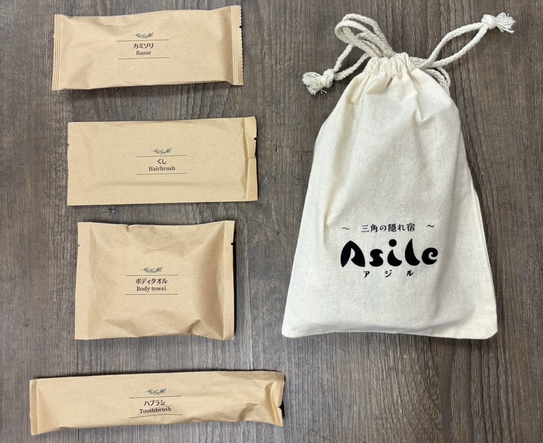 【アメニティ】Asileオリジナルのアメニティをご用意。