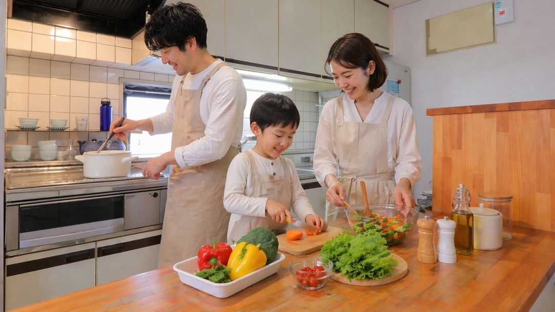 【ファミリープラン・相部屋なし】幼児添い寝無料♪個室利用で安心ステイ♪【駐車場無料完備・先着２台】