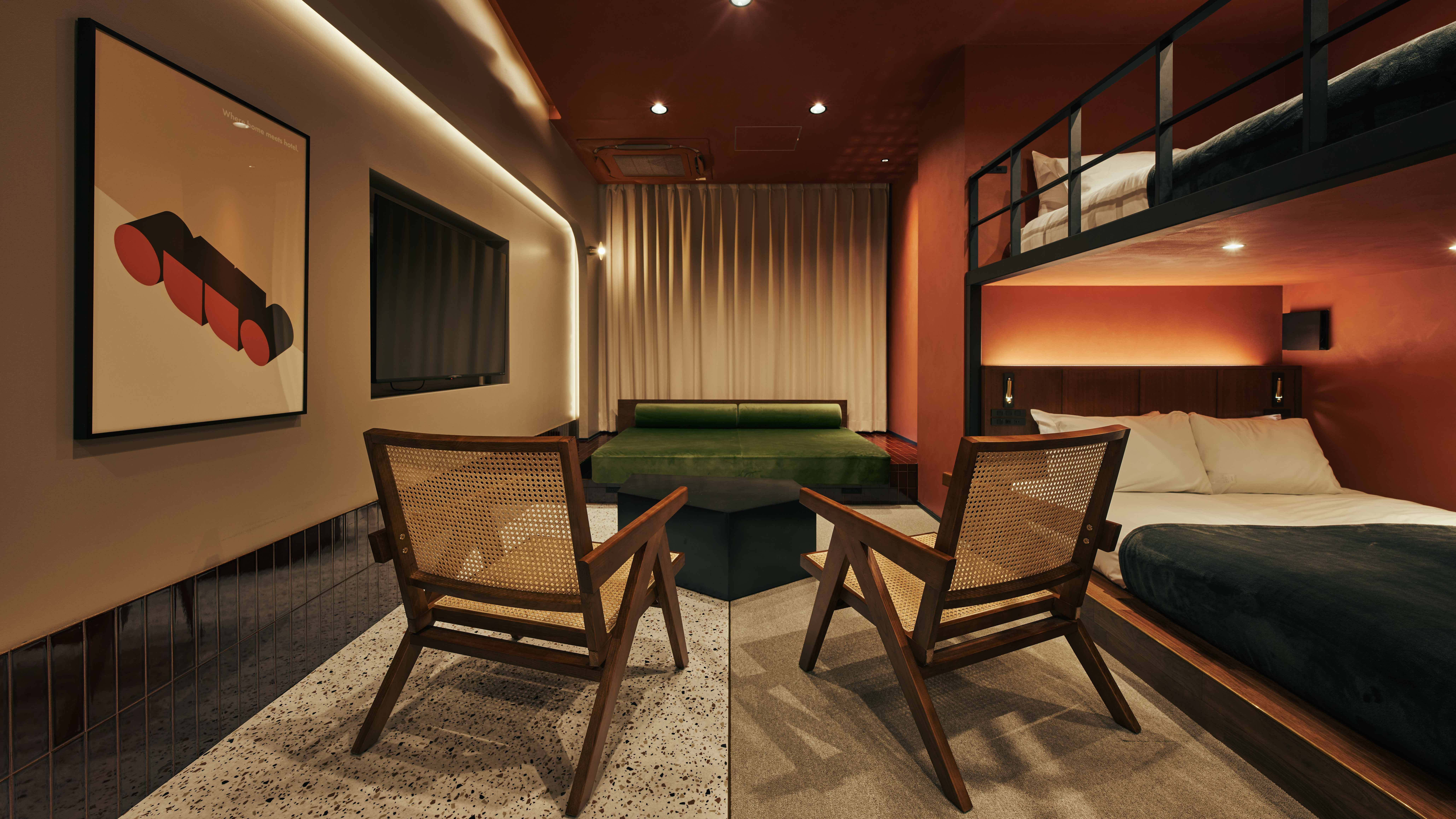 スーペリアスイート（702） 　52㎡　キッチン、洗濯機付き　6名宿泊可能