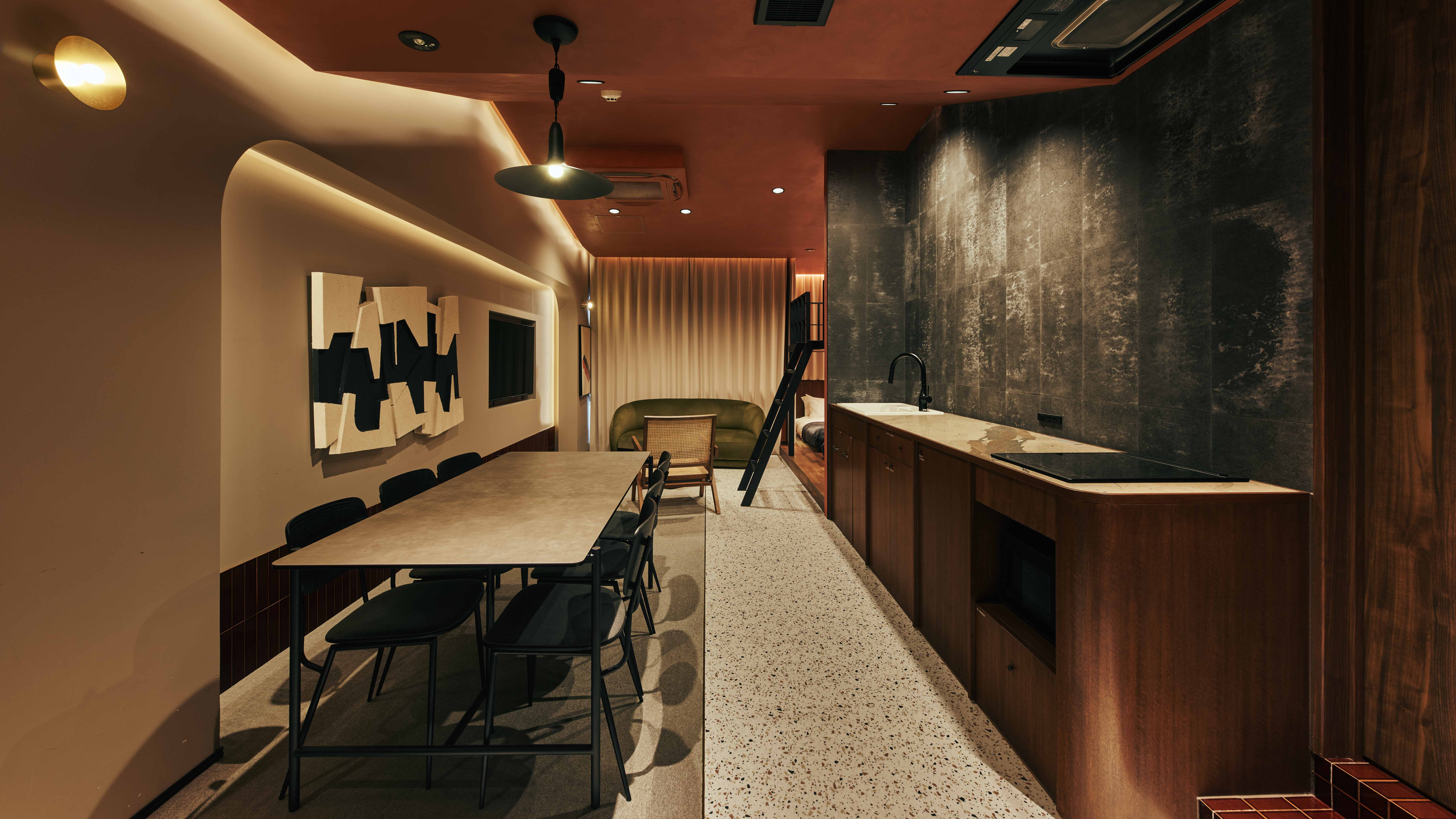 デラックススイート（701）　50㎡　キッチン、洗濯機付き　6名宿泊可能　