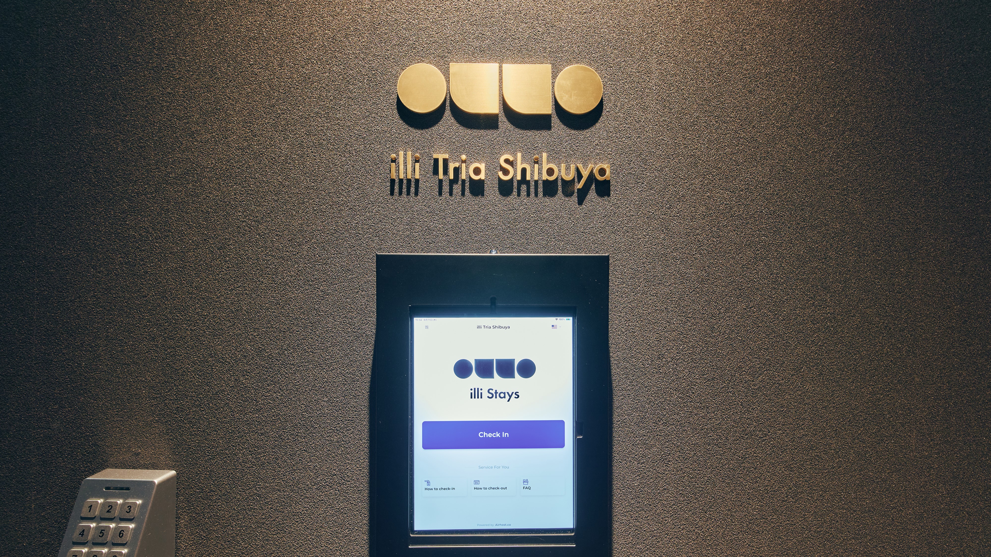 チェックインタブレット