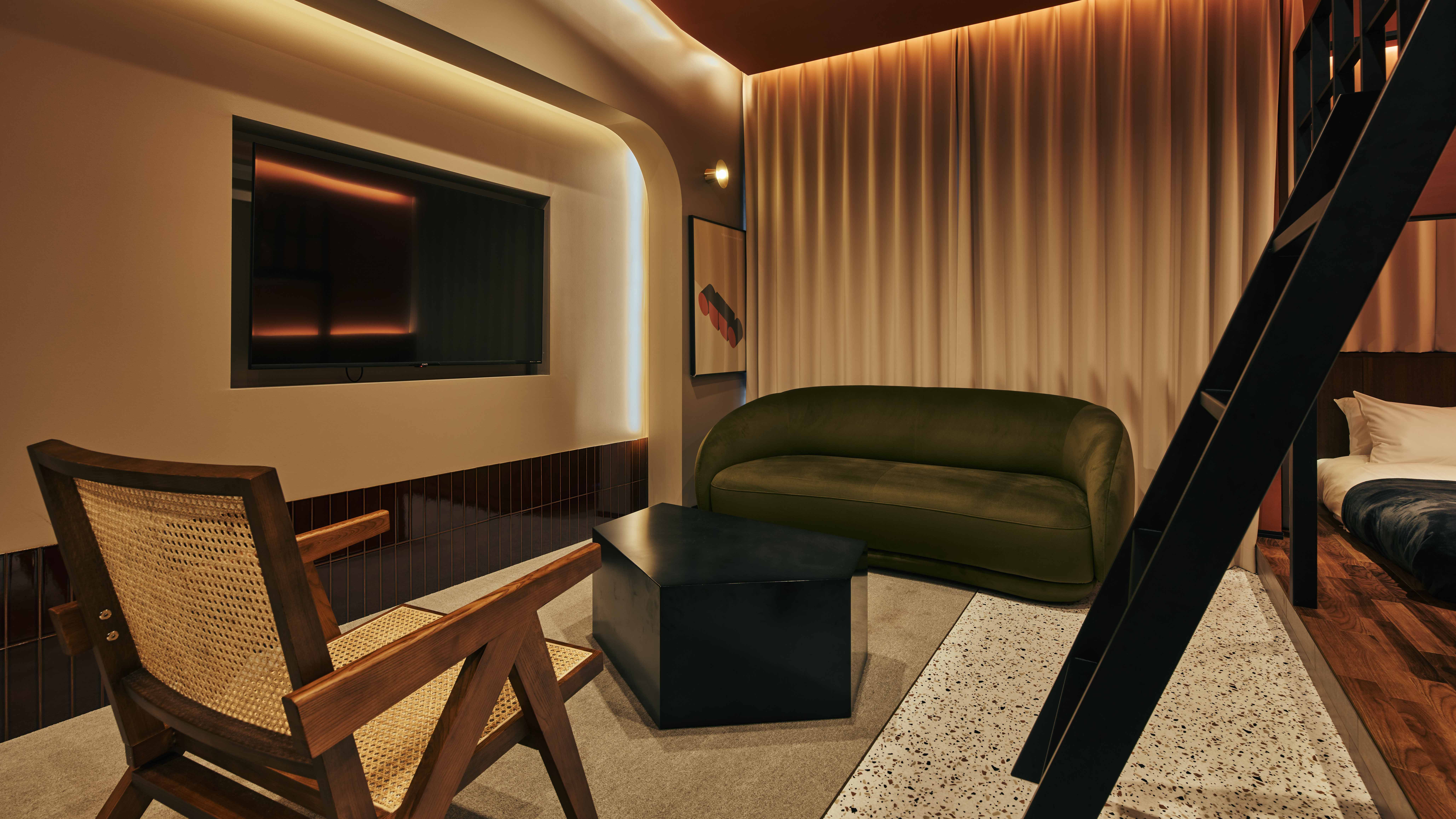 デラックススイート（701）　50㎡　キッチン、洗濯機付き　6名宿泊可能　