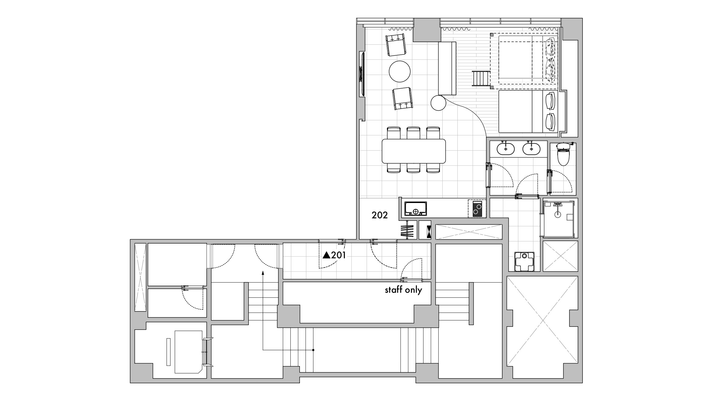 202号室レイアウト