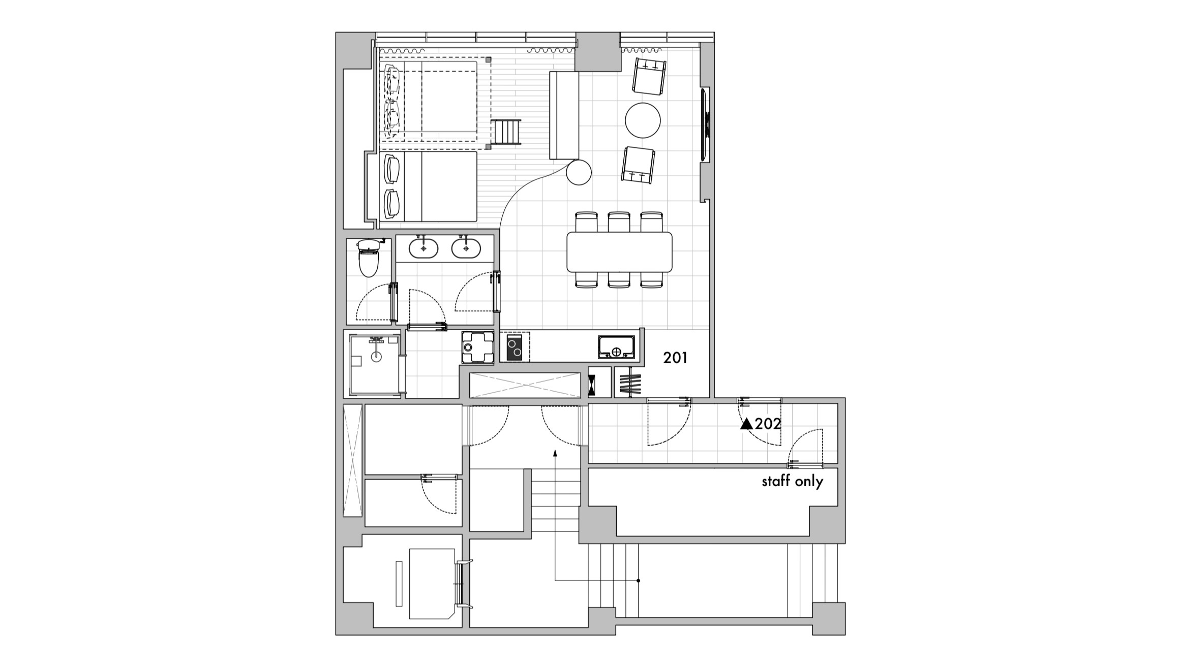 201号室レイアウト