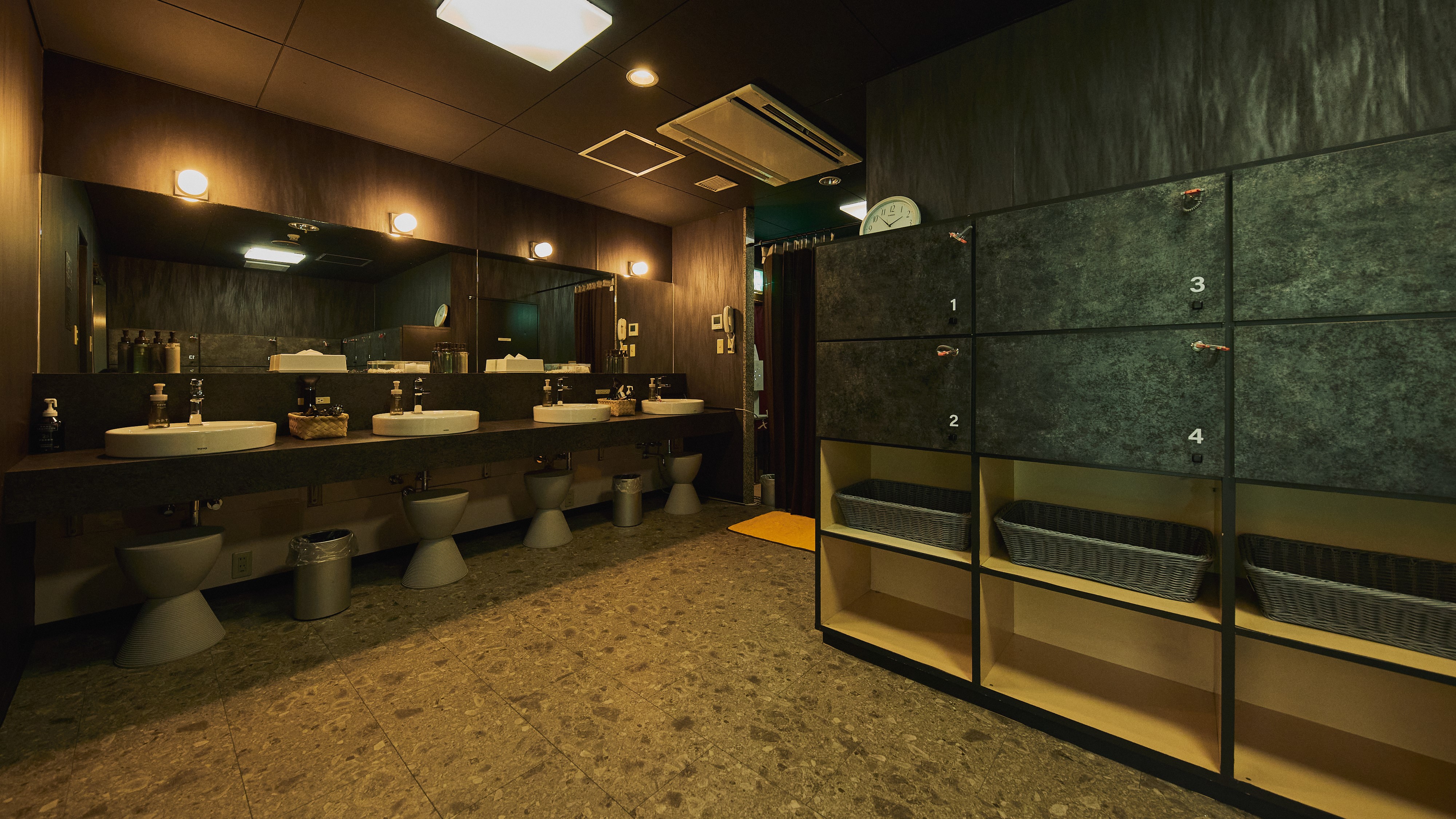 【大浴場】脱衣所の様子