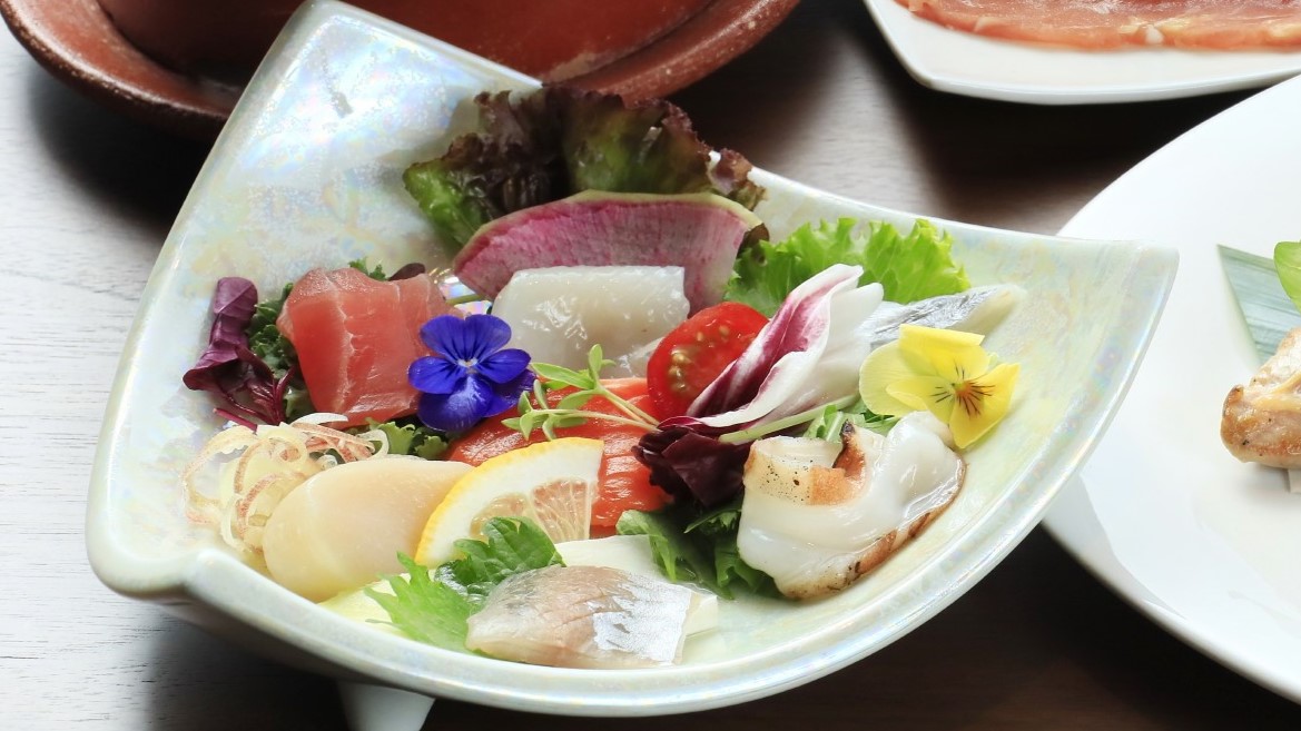 【夕食】旬魚のカルパッチョ