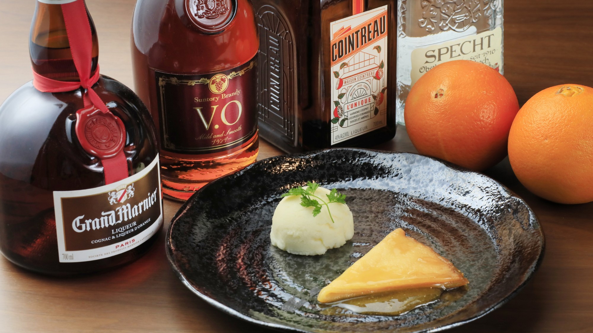 【夕食】クレープシュゼット・炎の演出とともにお楽しみください。（最上級会席、特選会席のみ）