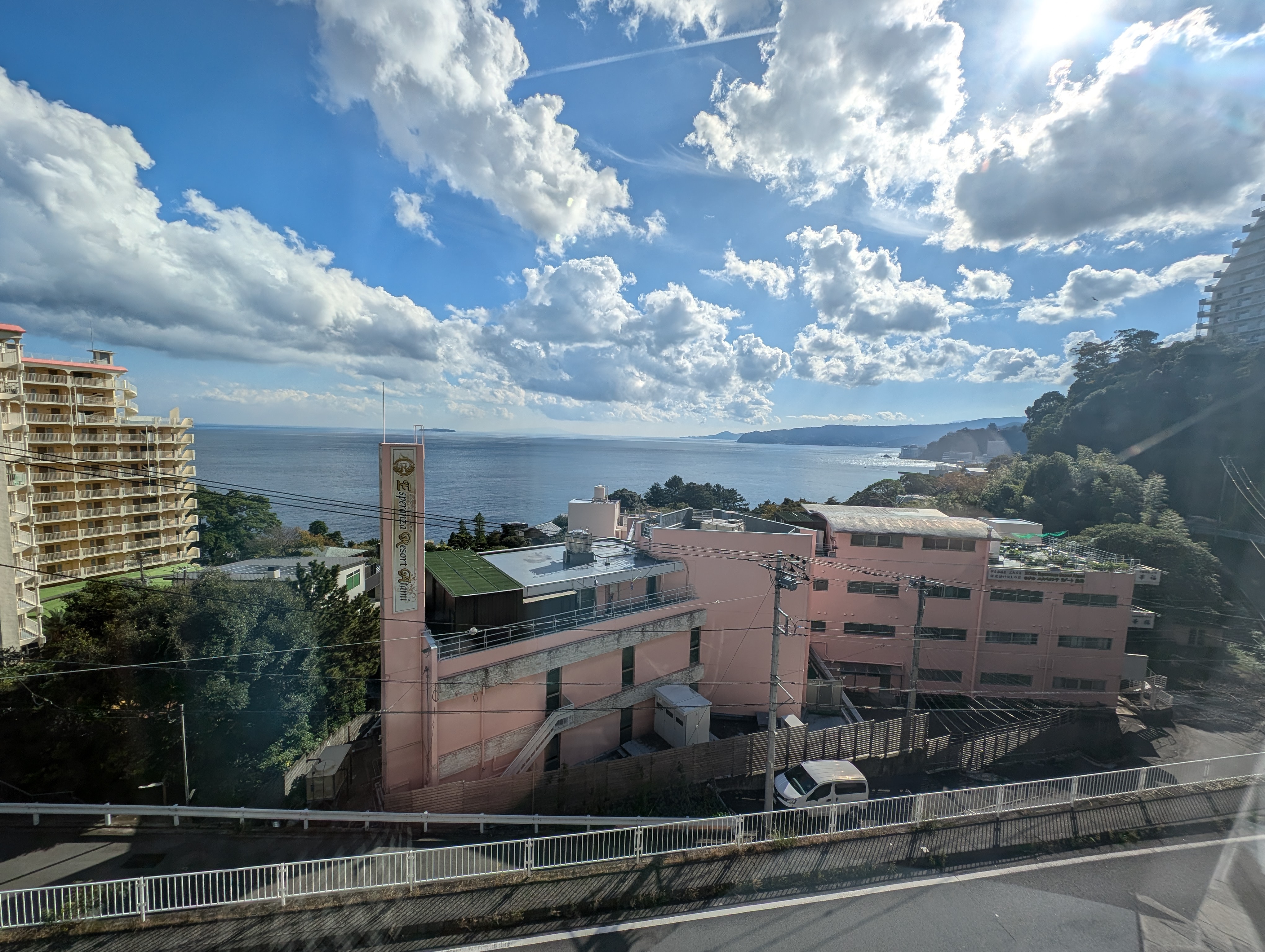 オーシャンビューベランダ。