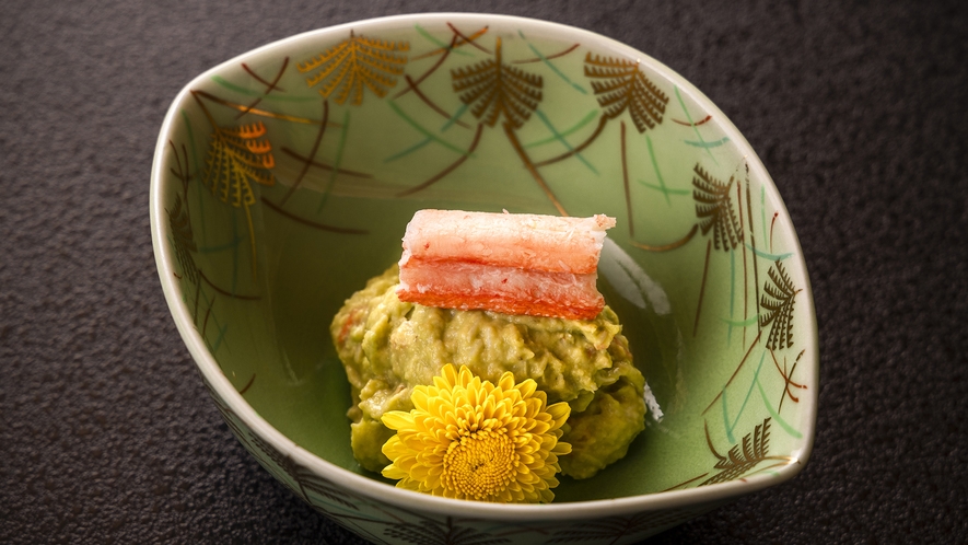 【かに会席-基本-】手頃に楽しむ“焼き・茹で・刺身”のかに料理＜かにと温泉でおもてなし＞