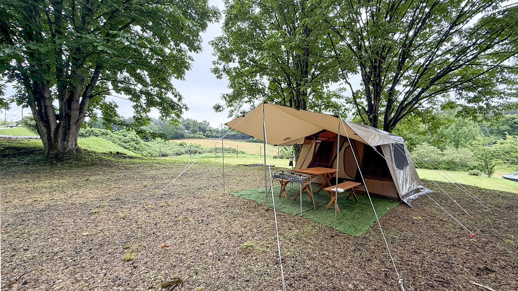 #らくらくキャンプ　すぐに始められる快適キャンププランで、自然の中の休日を満喫ください