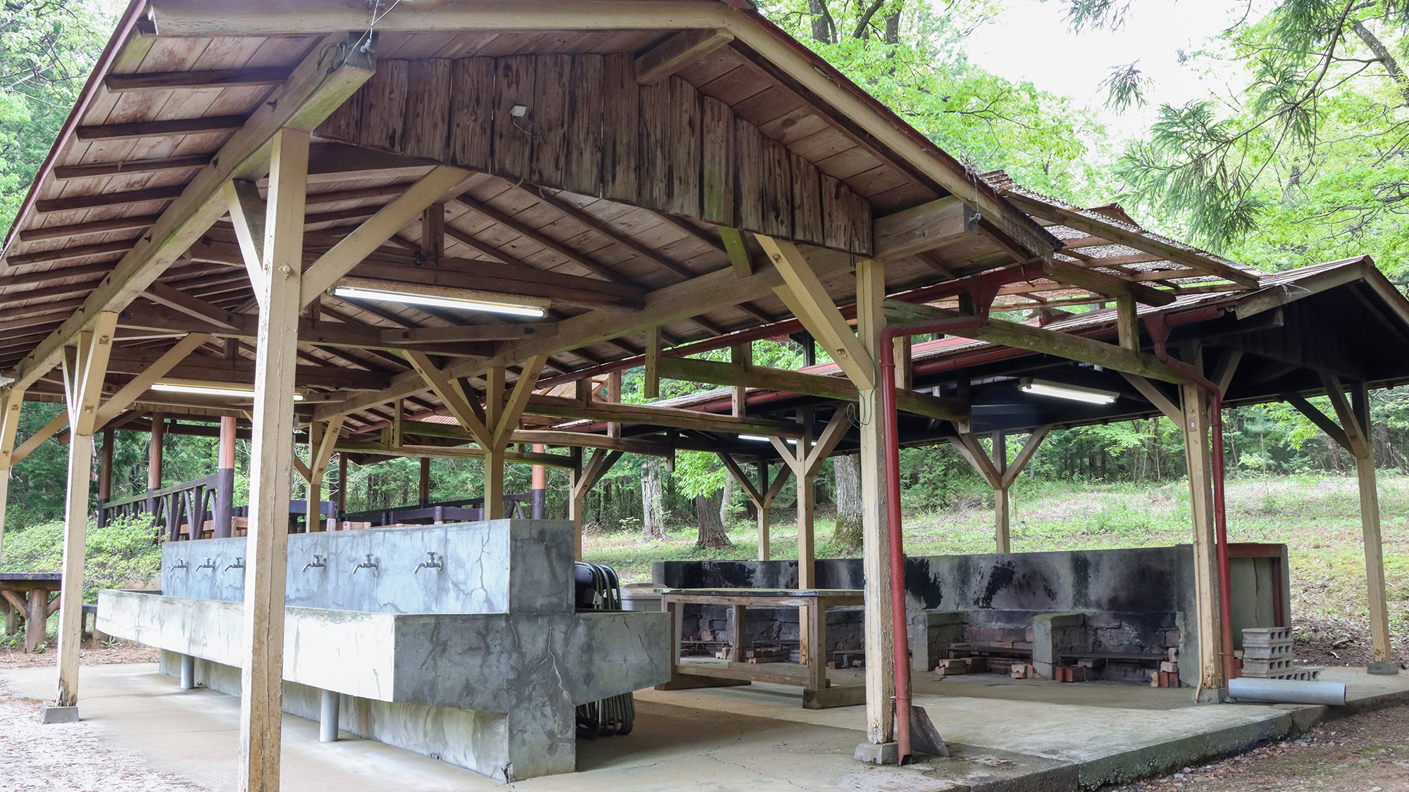 #炊事棟　食材は持ち込みOKです♪