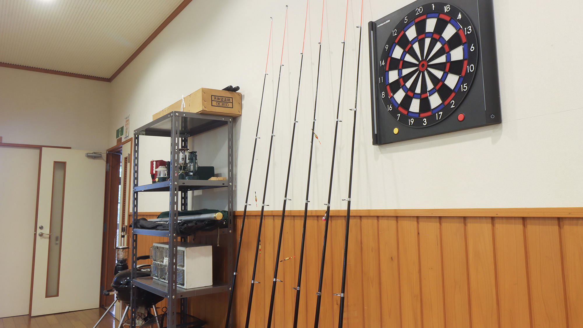 #レンタル用品　アクティブに過ごしたい方へ！ダーツや釣り竿などのレンタル用品をご用意。手ぶらで来ても