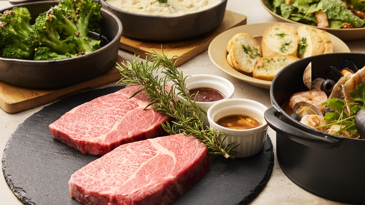【平日限定】【さき楽30】＜プレミアムディナーコース＞幼児利用料金無料！ちびっこ応援プラン※2食付
