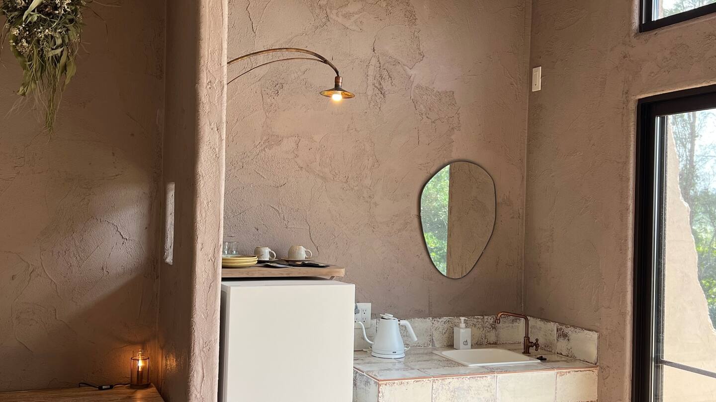 冷蔵庫、流し【room 1】