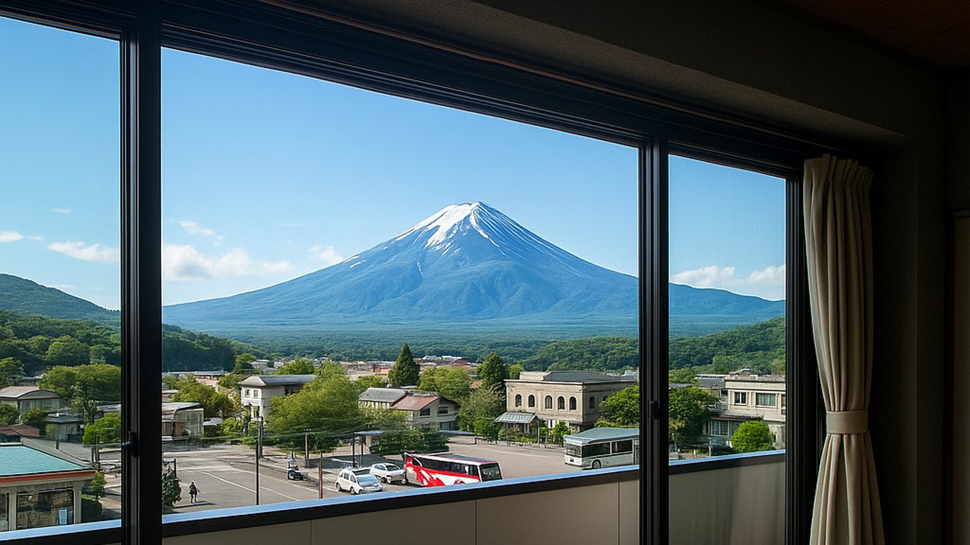 富士山ビュー15畳◇目の前に富士山を望む客室*