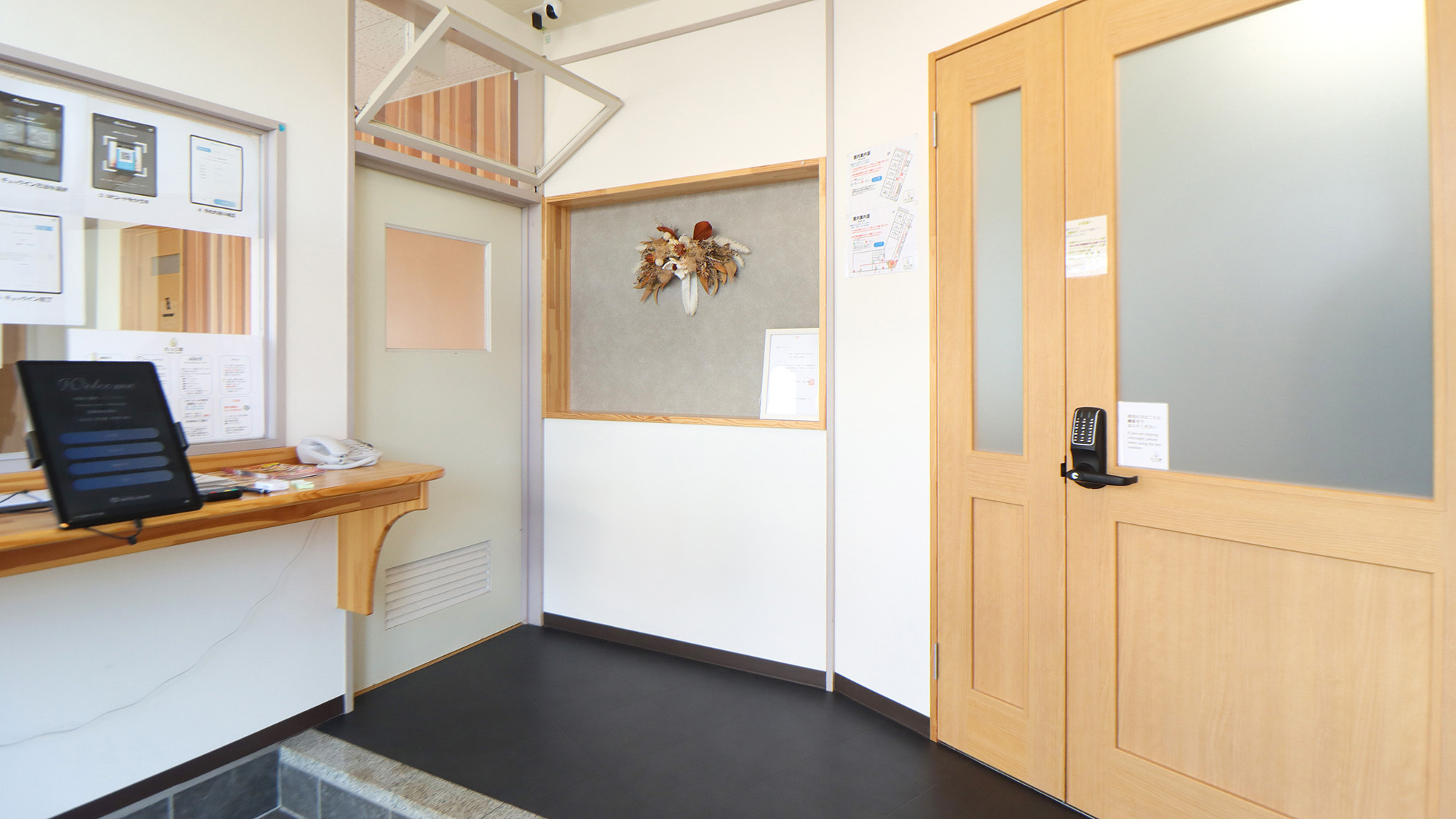 #フロント　タブレットでチェックインをお願いいたします♪