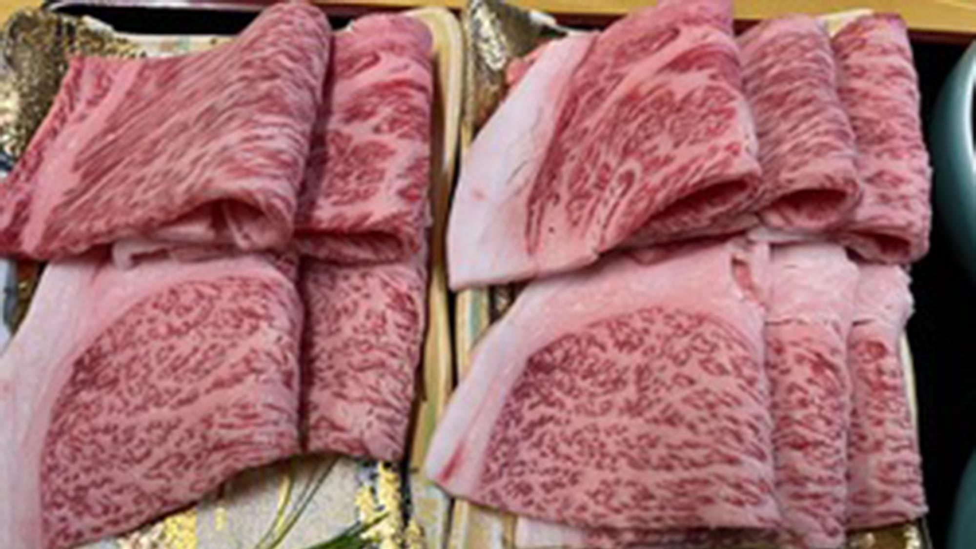 〔夕食のみ付〕静岡ブランドの遠州夢咲牛の肉割烹コースです（ドリンク代は別）