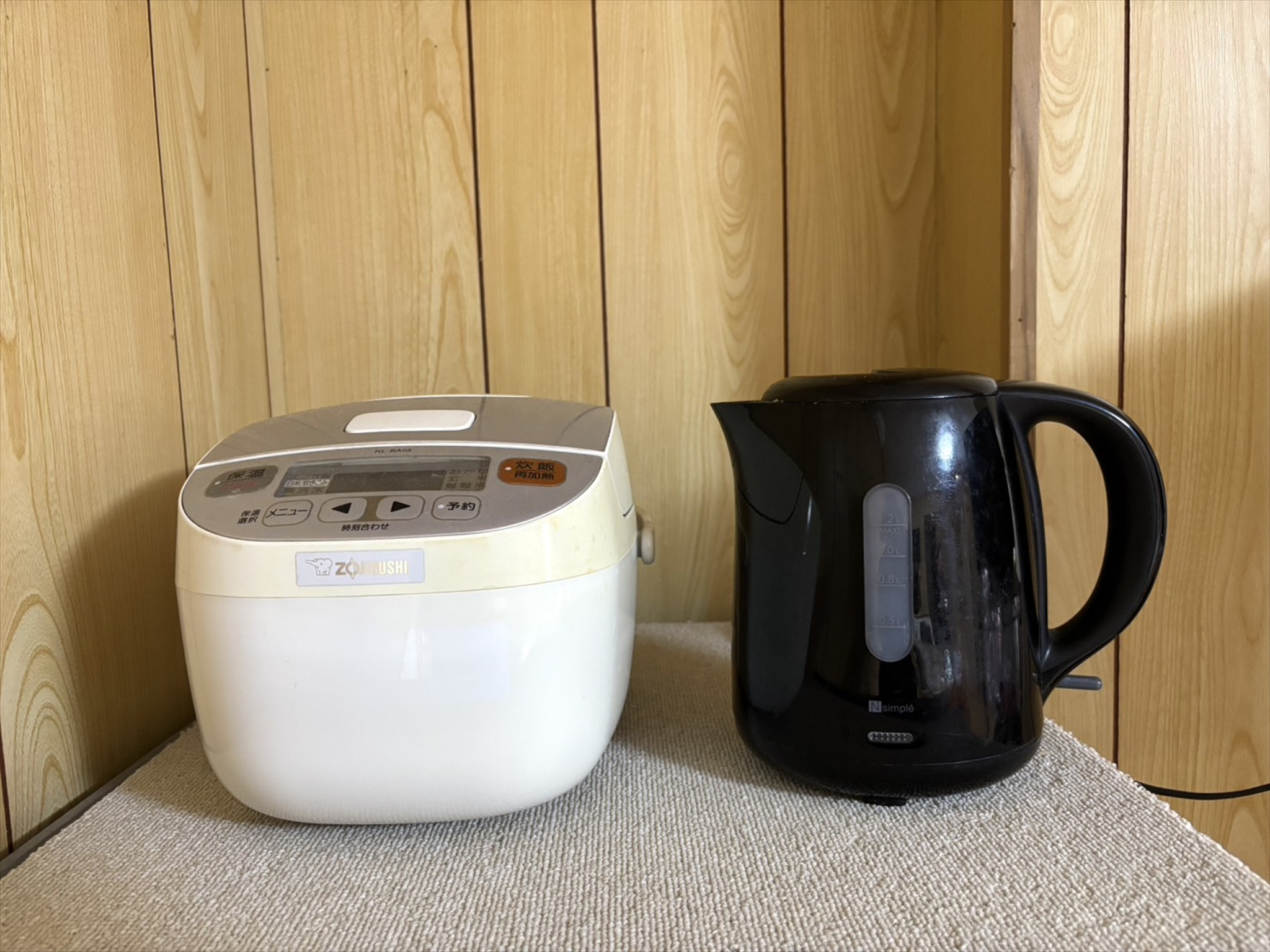 炊飯器、電気ケトル
