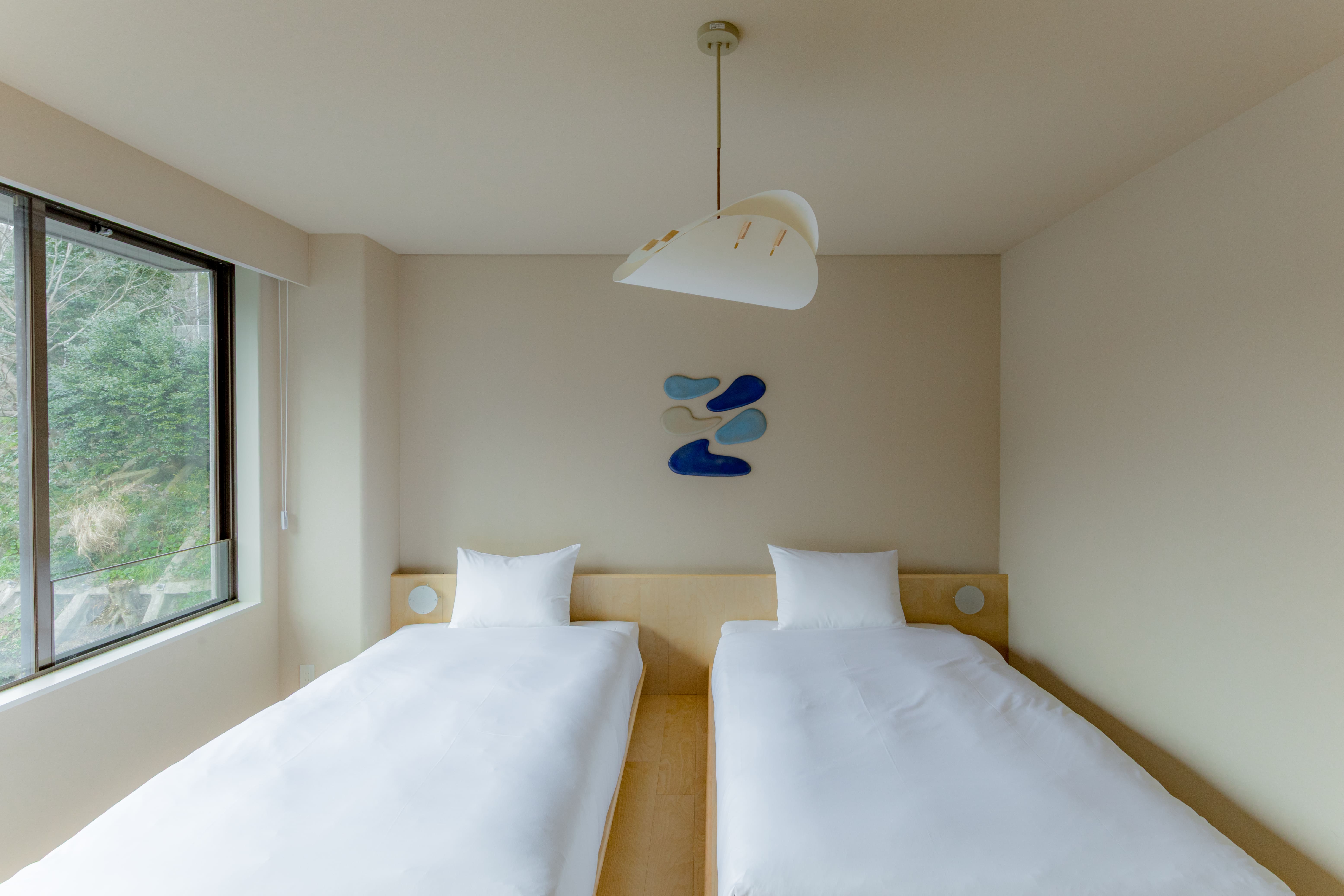 【リバービューコンパクトツイン】23㎡ / セミダブルベッド2台　景色と居心地を両立した客室