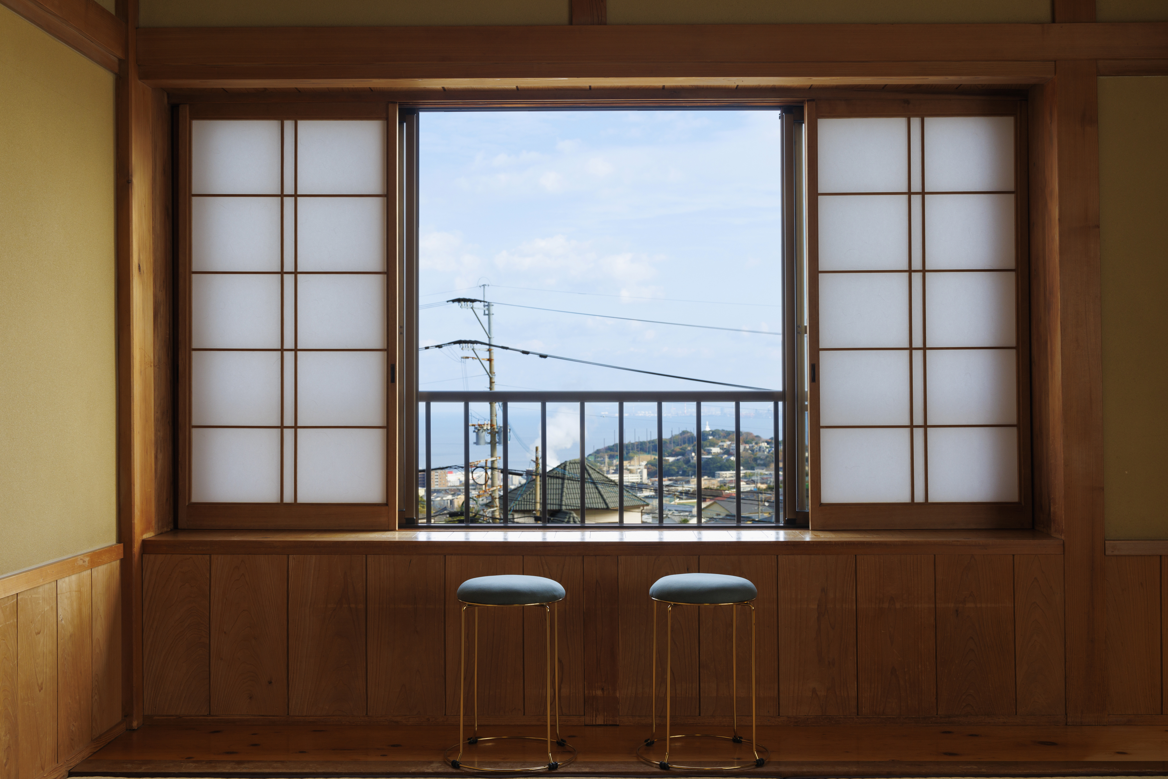 杉の間（Sugi）海を眺めるかわいい椅子