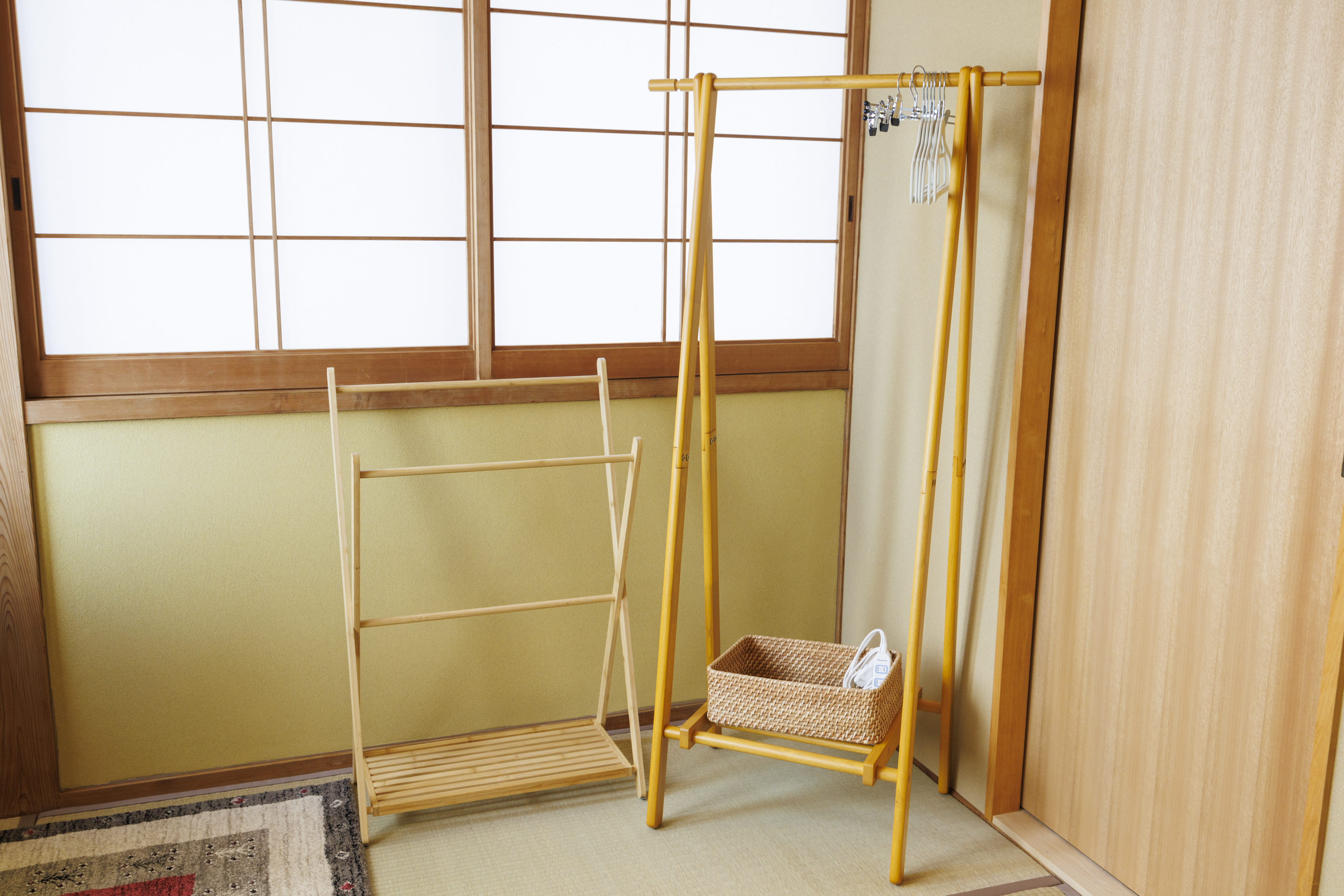 欅の間（Keyaki,ベッドタイプ)　タオルハンガー・コートハンガー