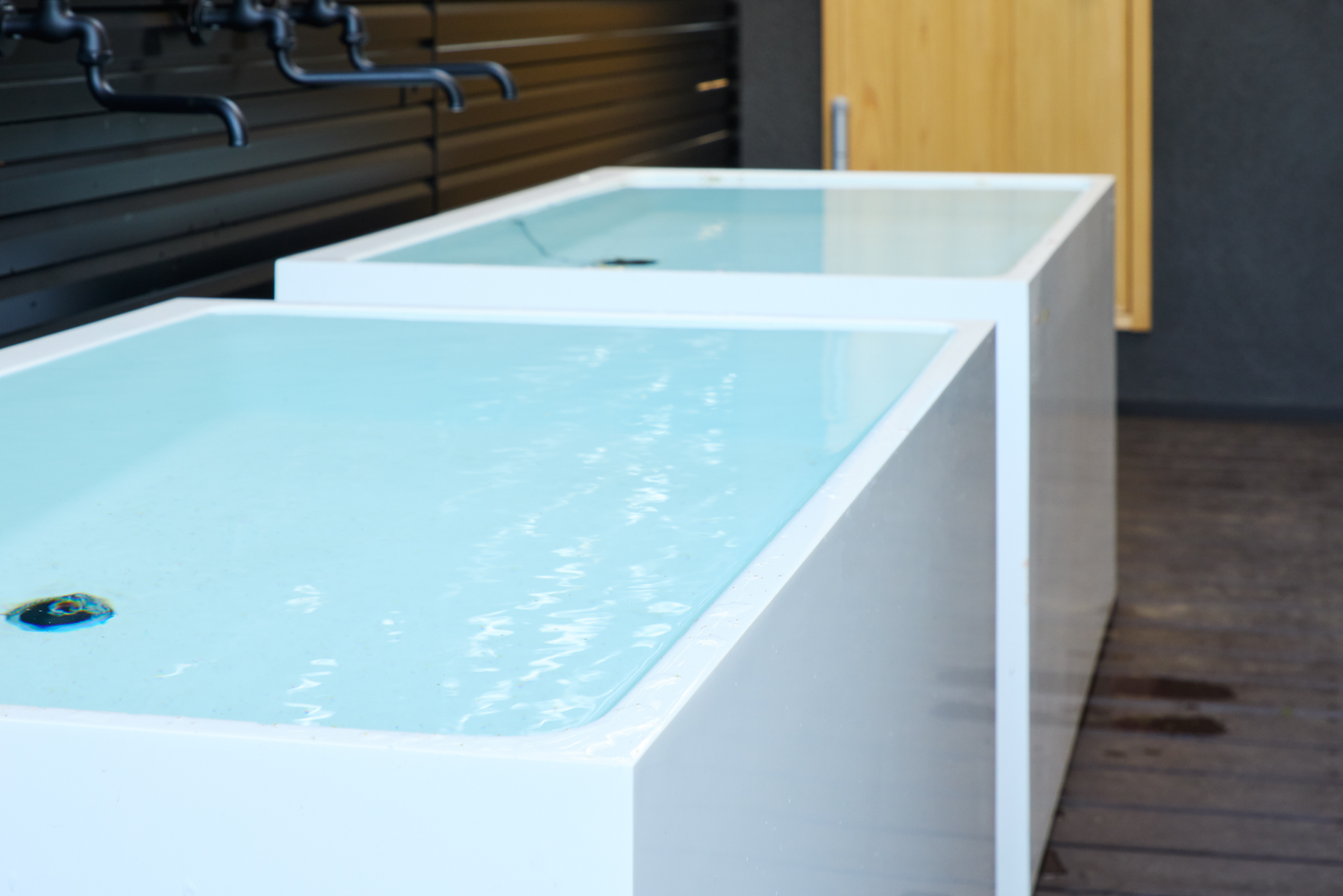 露天風呂。伊東高原温泉のお湯を楽しめます。