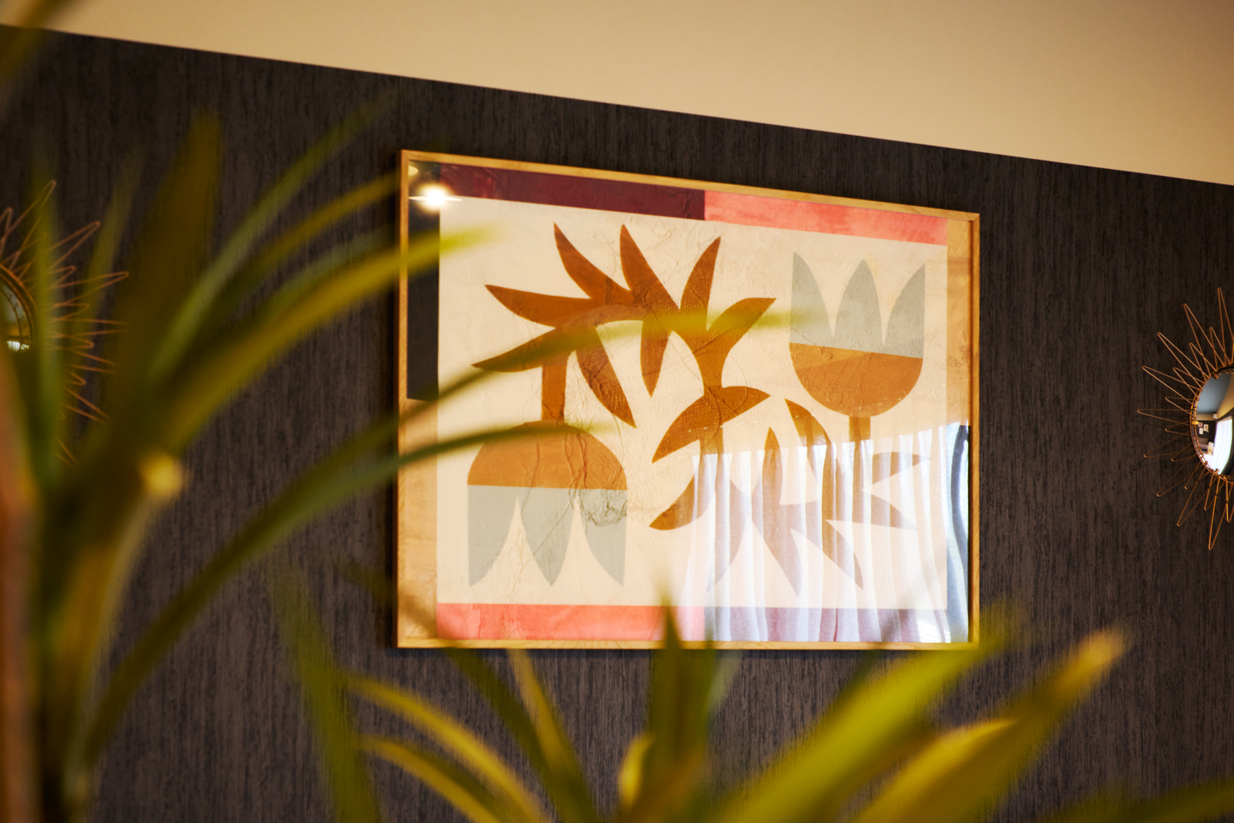 お洒落なインテリアもあって心和む空間にもなっています。