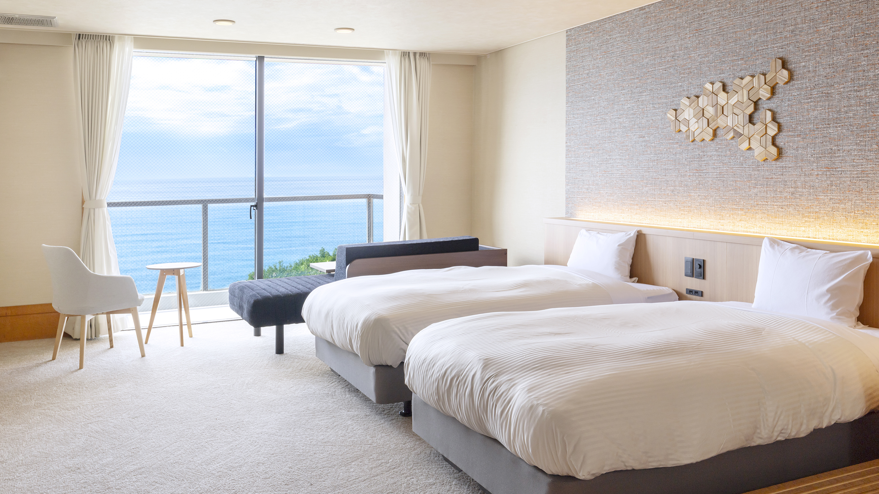 スタンダード和洋室ツイン5名定員 内風呂あり　※客室の一例